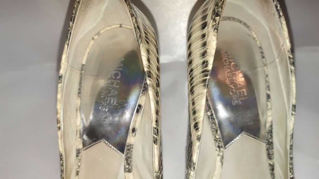 Michael Kors Michael Kors Cairo Snakeskin Heels Size 10M Size US 10 / IT 40 - 5 Thumbnail