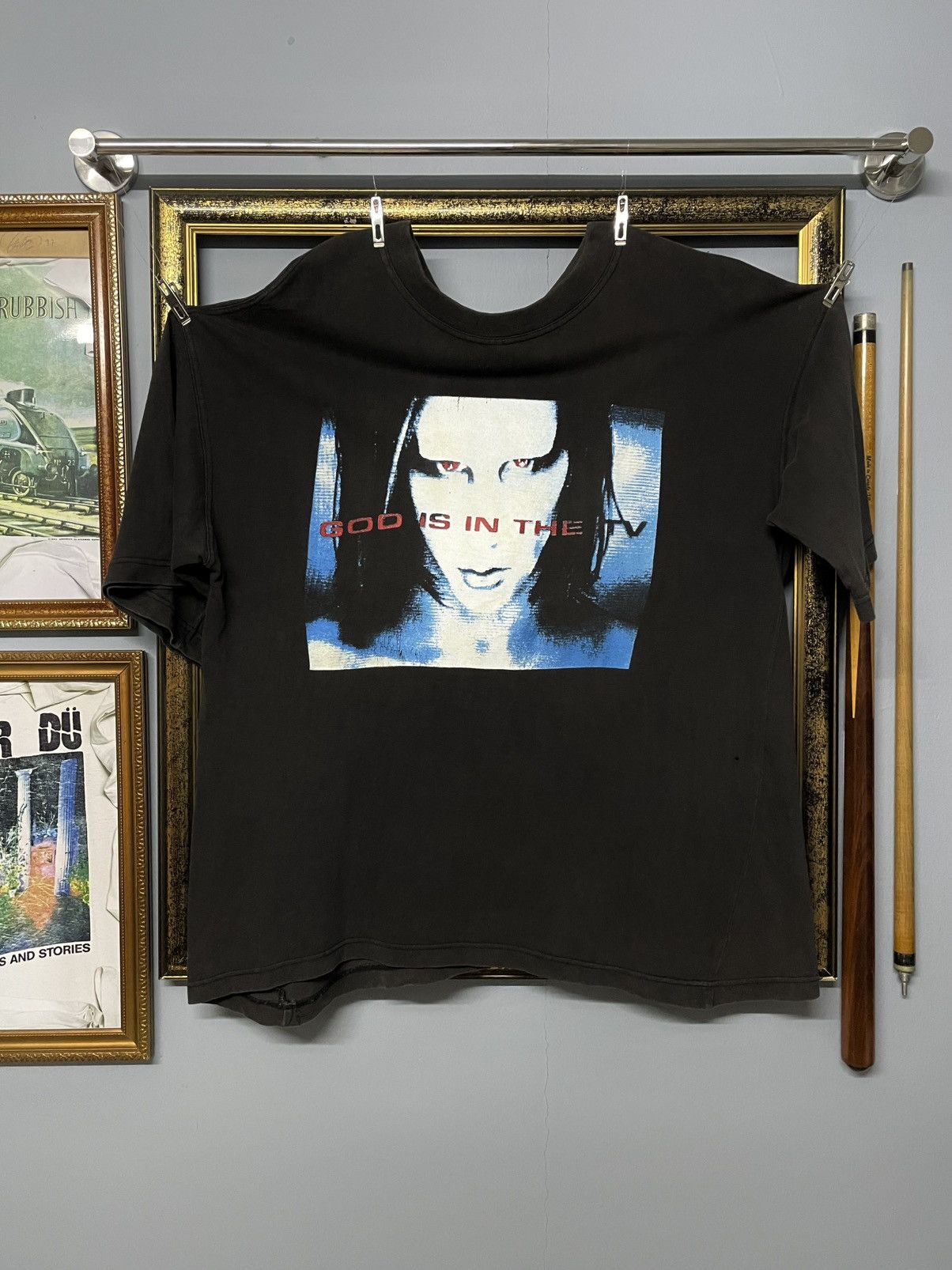Vintage Original Marilyn Manson God Is In The Tv Sunfaded