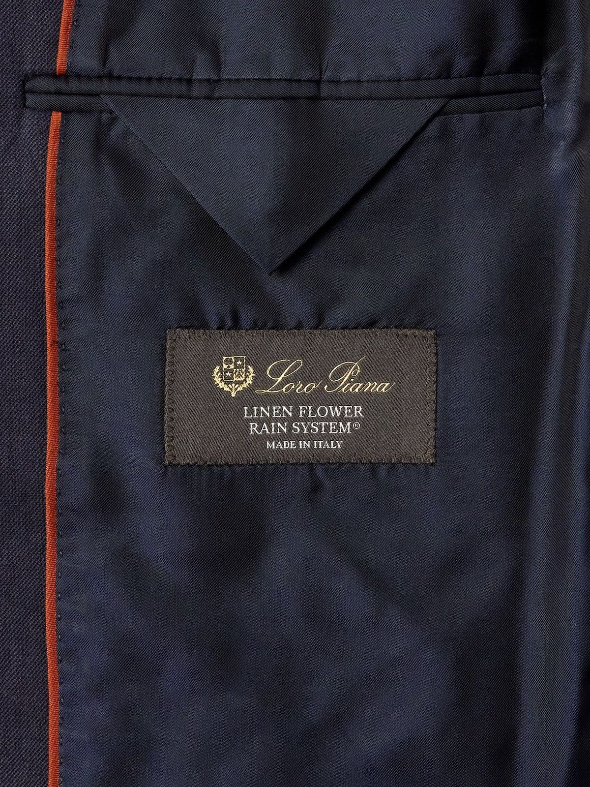 Loro Piana Loro Piana Navy Linen Torino Blazer Size 38R - 6 Thumbnail