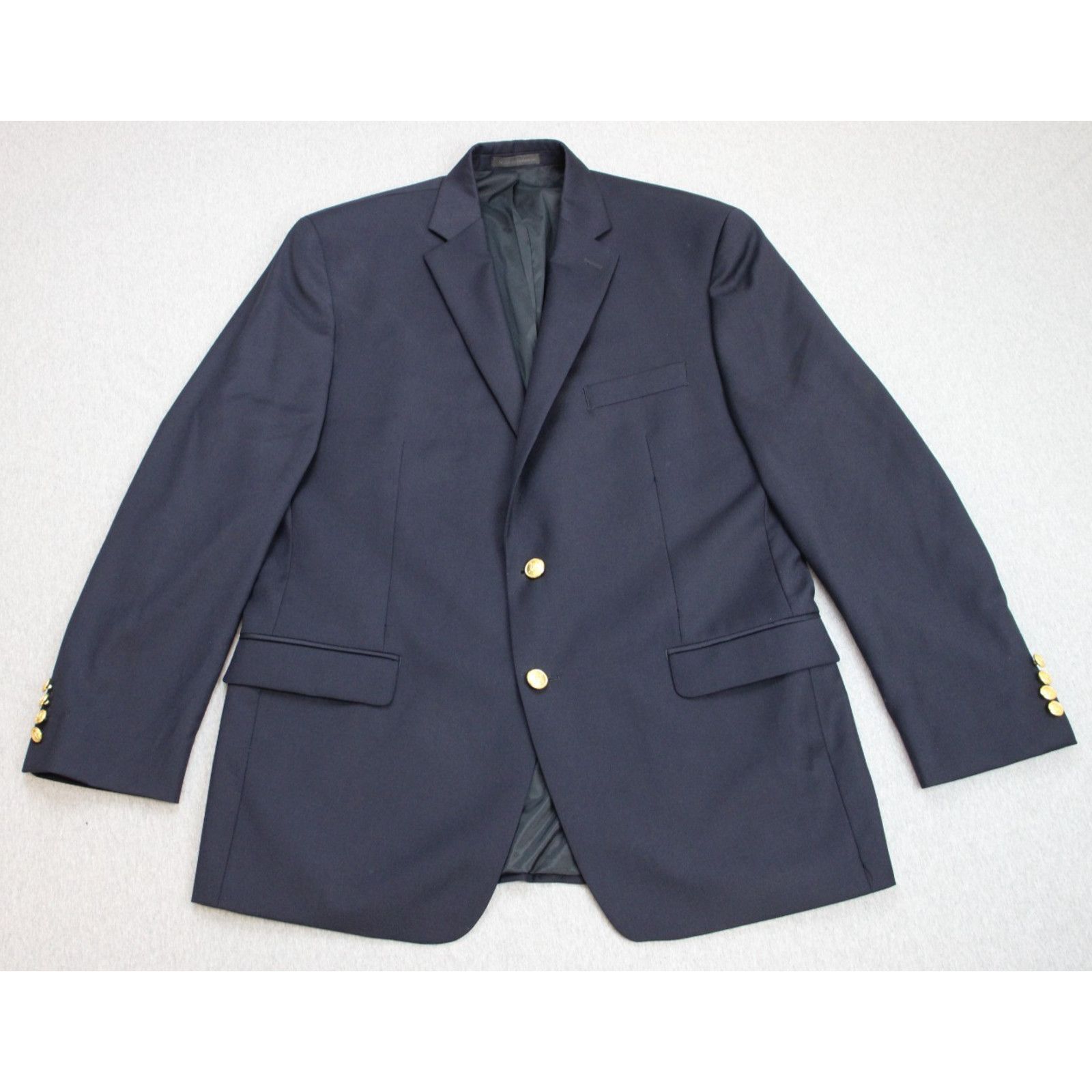 Lauren Ralph Lauren Lauren Ralph Lauren Blazer Mens 43R Navy Blue 100% Wool Size 42R - 2 Thumbnail