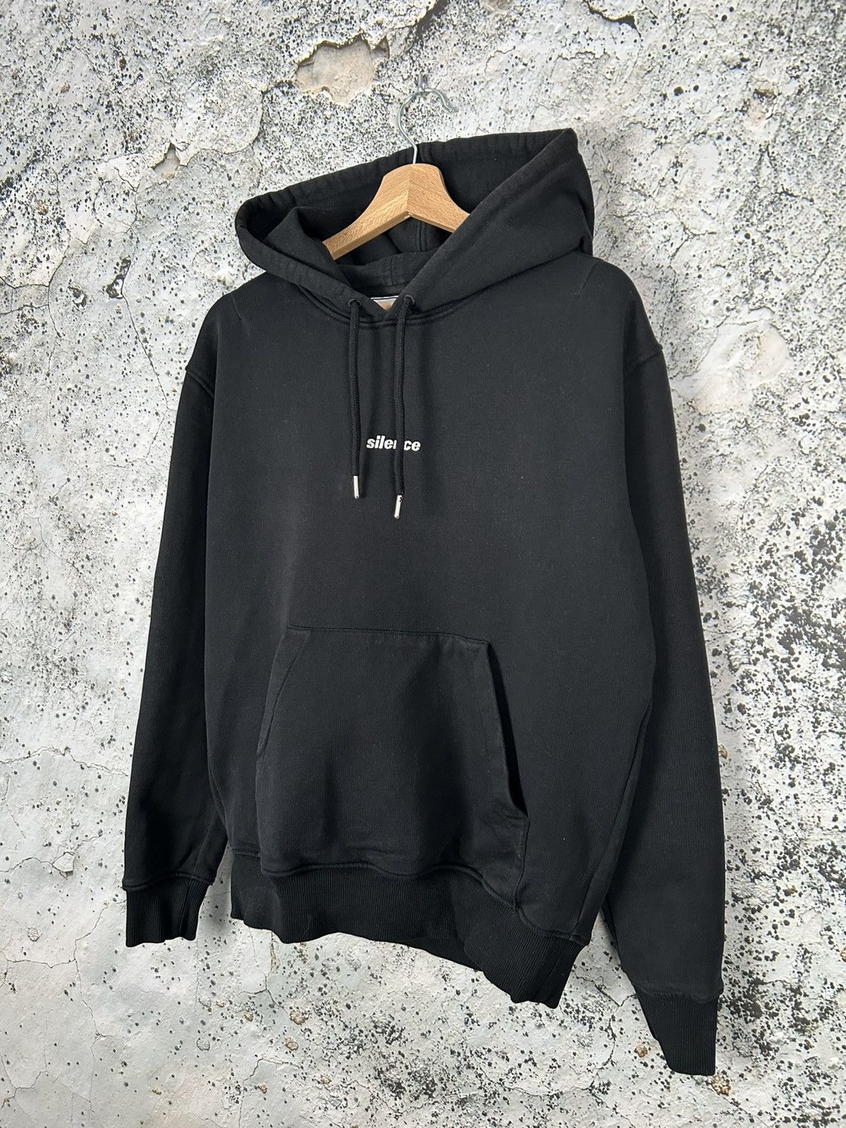 AMI AMI Alexandre Mattiussi Silence Black Hoodie Designer Rare Size US M / EU 48-50 / 2 - 2 Thumbnail