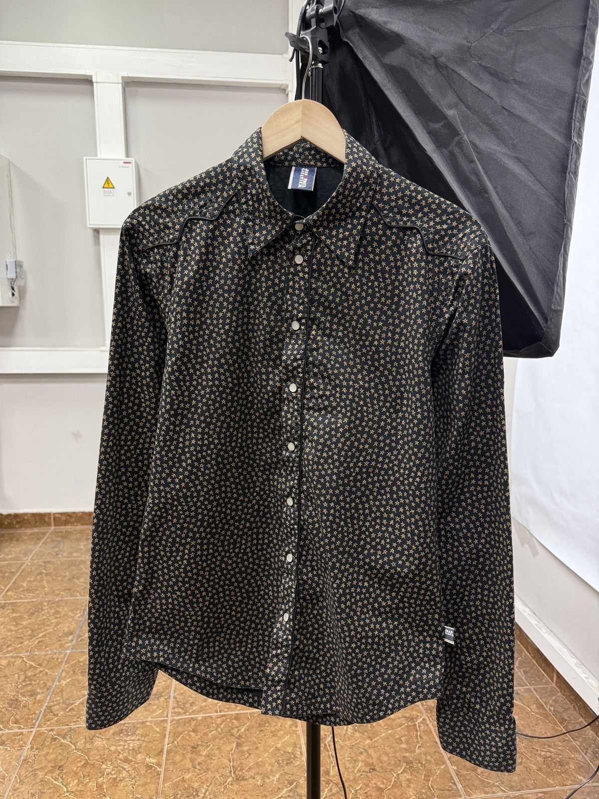 Jean Paul Gaultier 🇫🇷 Vintage 90s Jean Paul Gaultier Star Print Archive Shirt Size US M / EU 48-50 / 2 - 1 Thumbnail