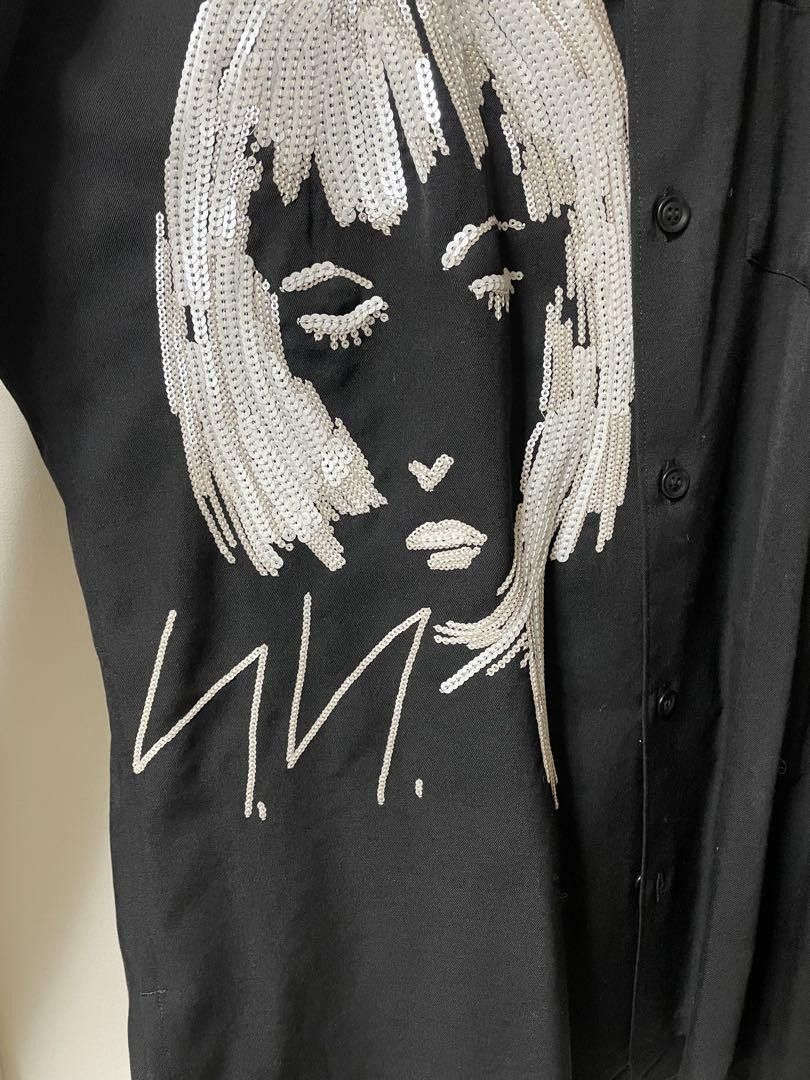 Yohji Yamamoto POUR HOMME 16aw Rie Miyazawa sequin drawing shirt Size US L / EU 52-54 / 3 - 2 Thumbnail