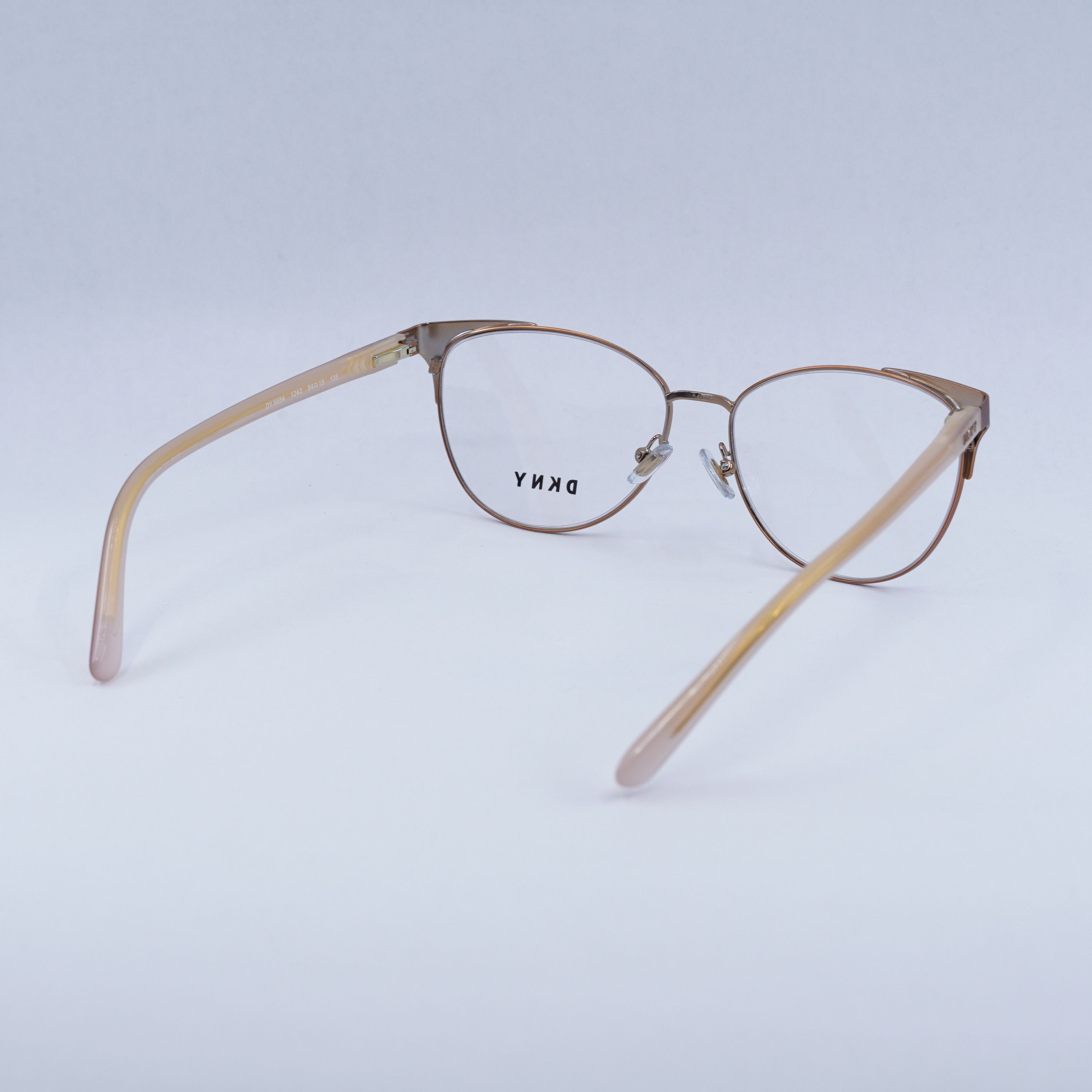 DKNY Dkny DY5654 1242 Eyeglasses Rose Gold 54mm Cat Eye Frame Size ONE SIZE - 3 Thumbnail