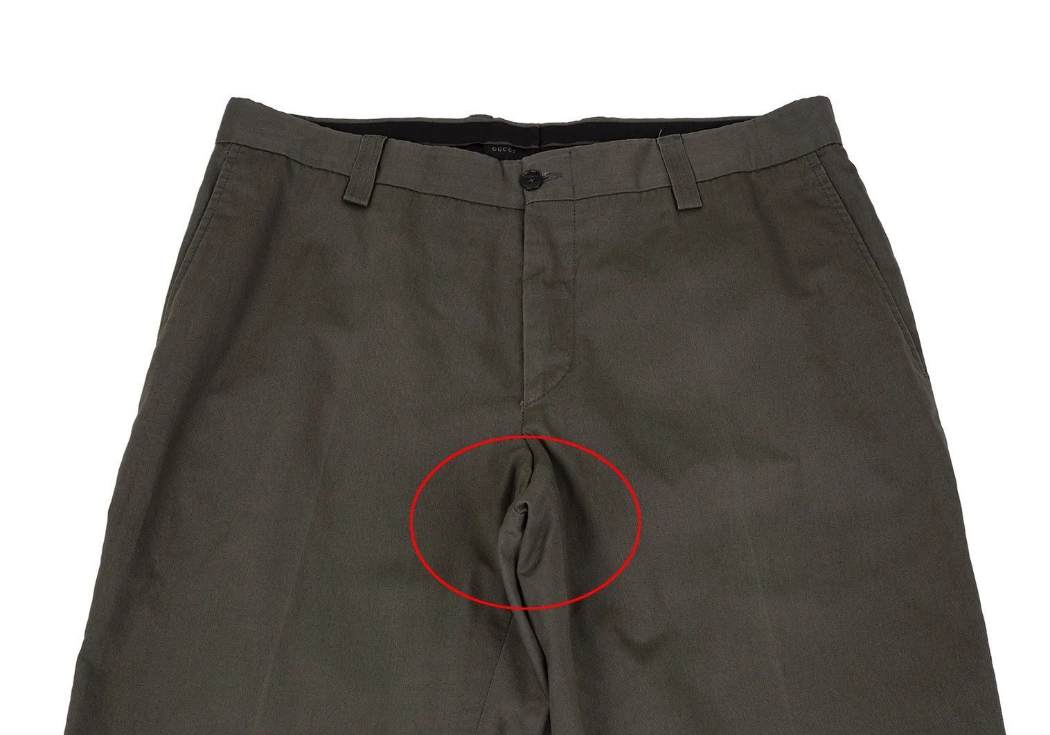 Gucci Cotton Tapered Pants in Khaki Size 34 Size US 34 / EU 50 - 2 Thumbnail