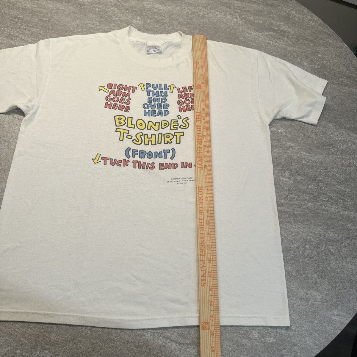 Vintage VINTAGE Funny Novelty Shirt Adult Mens XL White For Blondes Size US XL / EU 56 / 4 - 8 Thumbnail