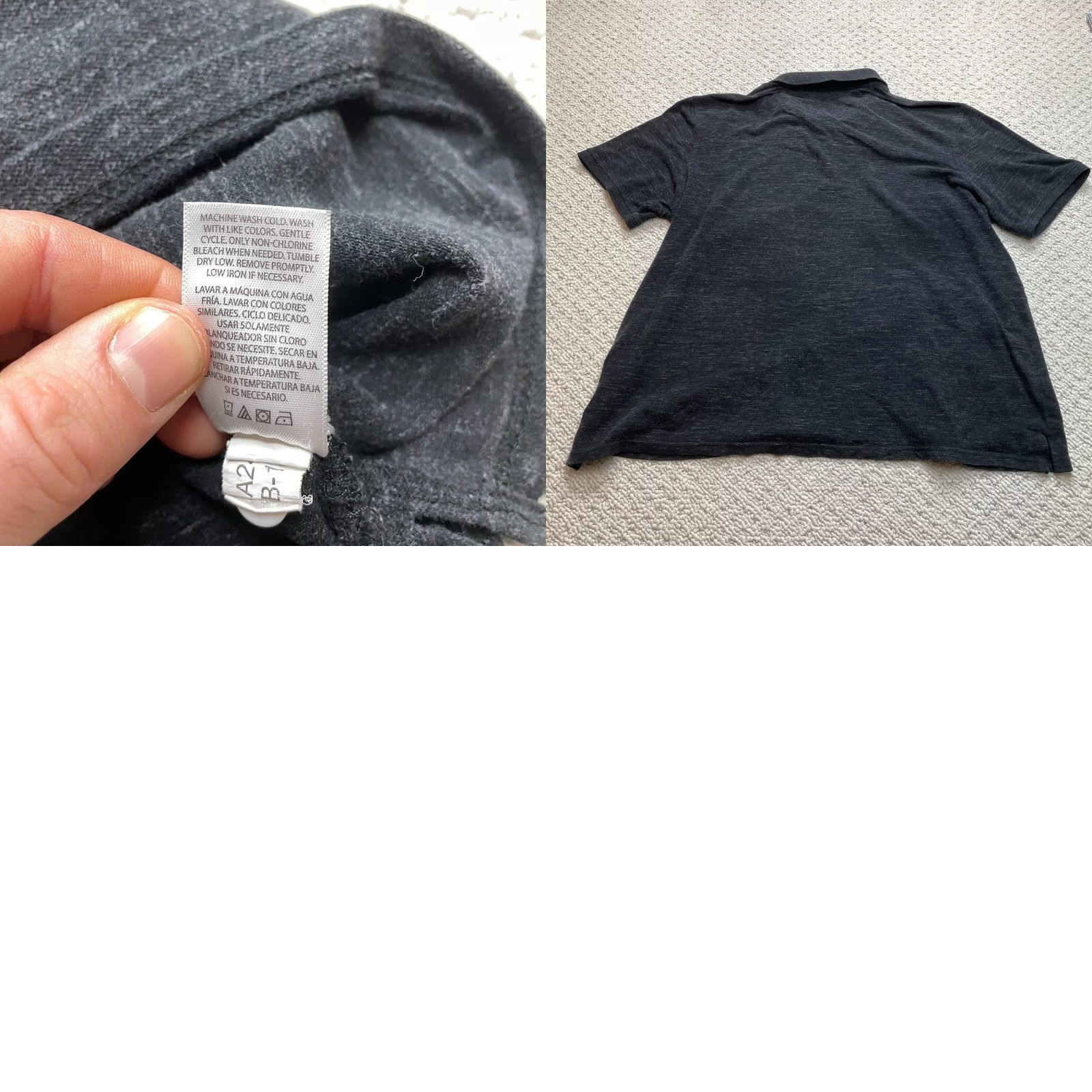 George George Polo Shirt Mens 2XL Dark Gray Short Sleeve Cotton Knit Golf Rugby with Logo Size US XXL / EU 58 / 5 - 8 Thumbnail