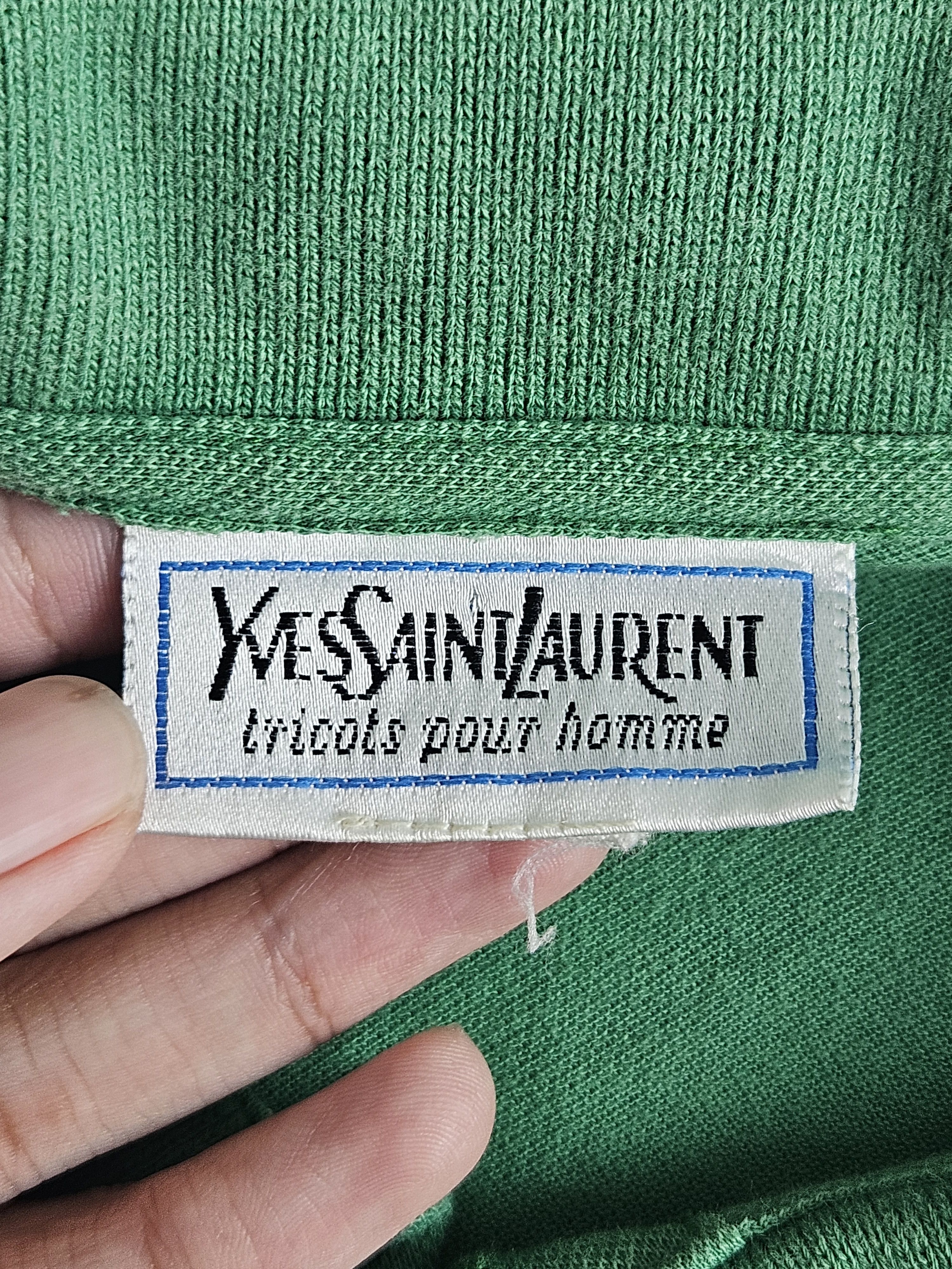 Designer × Vintage × Yves Saint Laurent Vintage Yves Saint Laurent Ysl tricots pour homme Polo shirt Size US L / EU 52-54 / 3 - 4 Thumbnail
