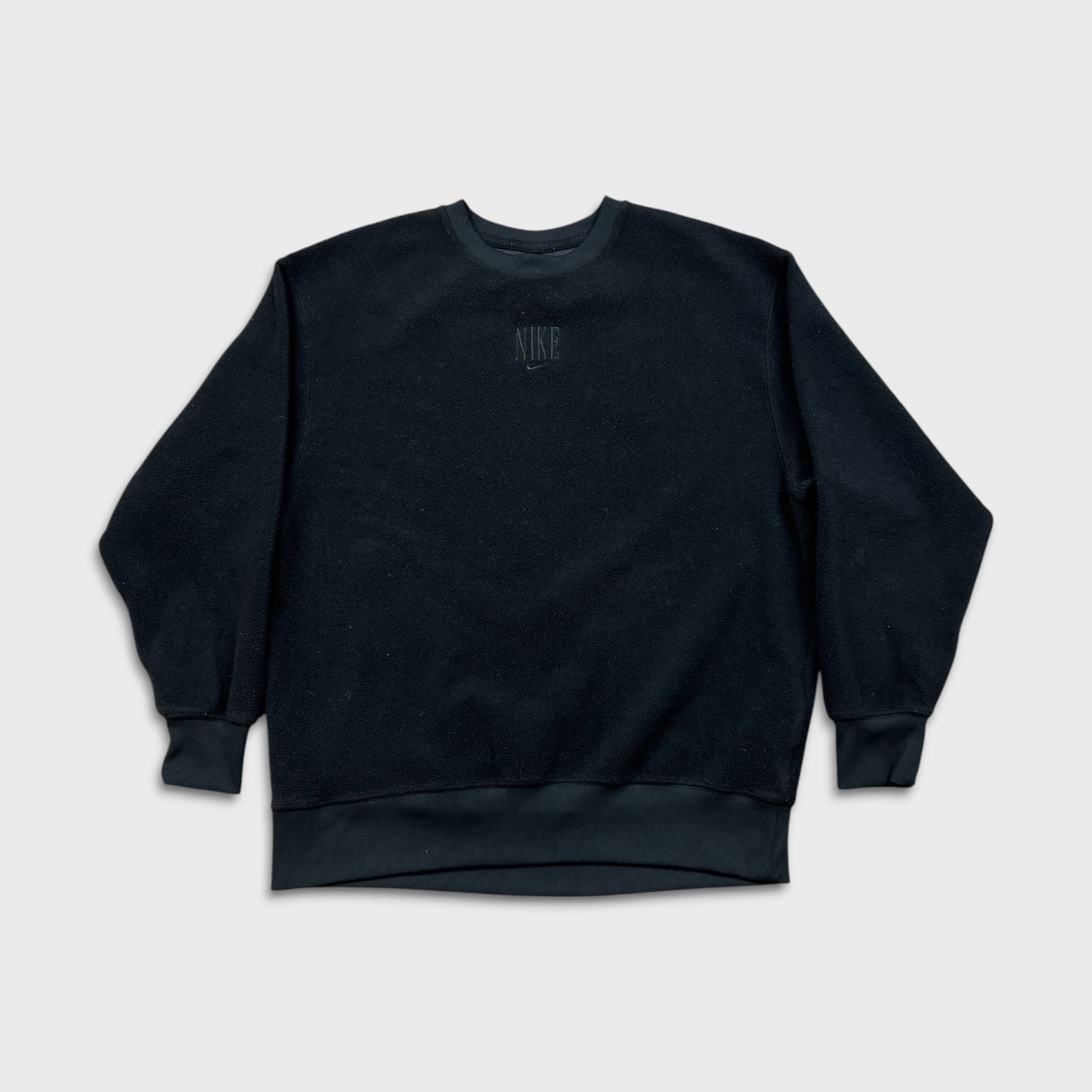 Nike × Vintage Nike Sportswear Fleece Small Center Swoosh Sweatshirt Crew Size US S / EU 44-46 / 1 - 1 Thumbnail
