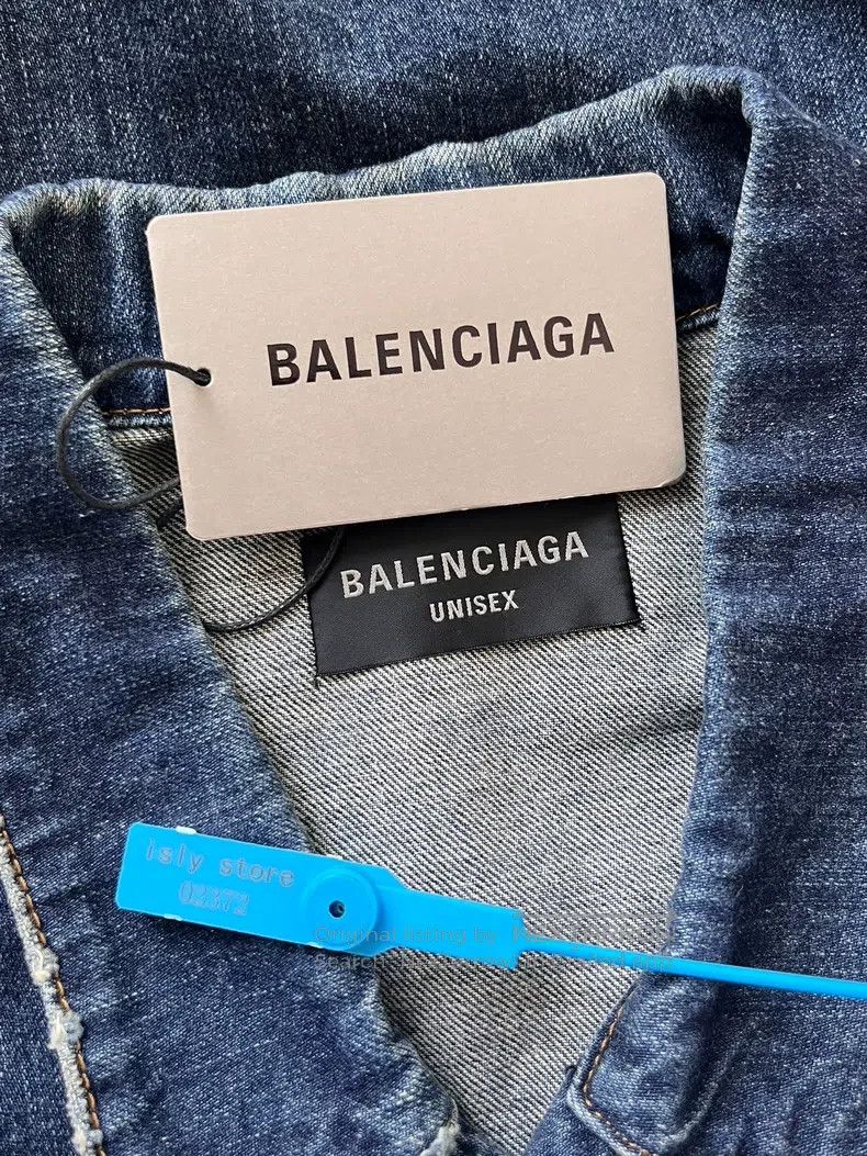 Balenciaga Balenciaga Collared Washed Single Breasted Loose Long Slee Size US S / EU 44-46 / 1 - 3 Thumbnail