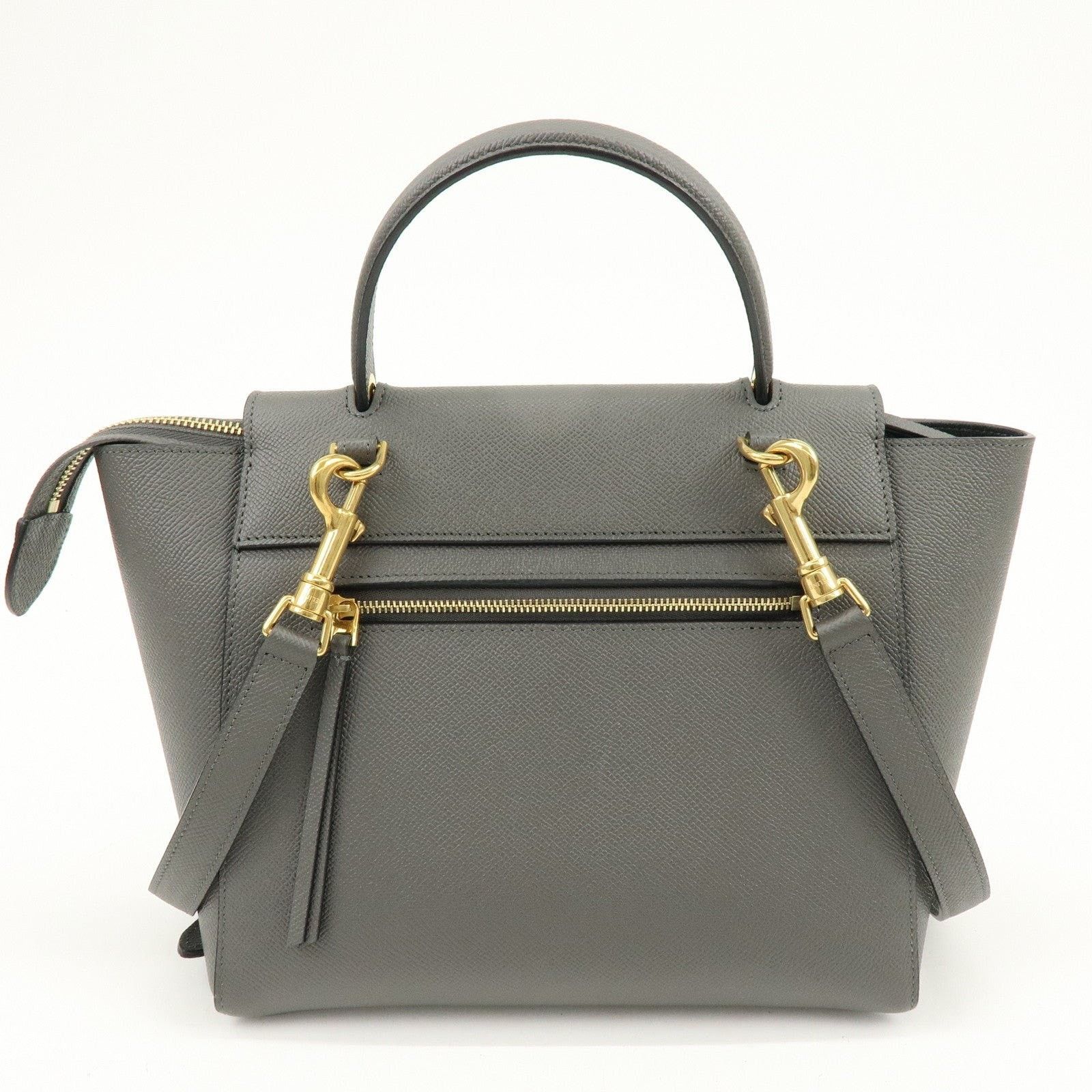 Celine Celine Belt Bag Calfskin Top Handle Gray Size ONE SIZE - 2 Thumbnail