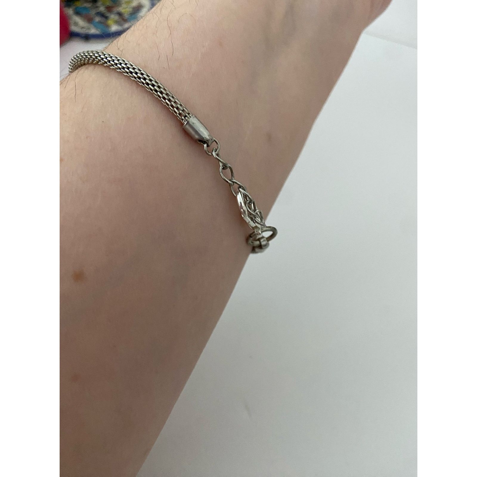 Other Repaired chain bracelet silver tone Size ONE SIZE - 2 Thumbnail
