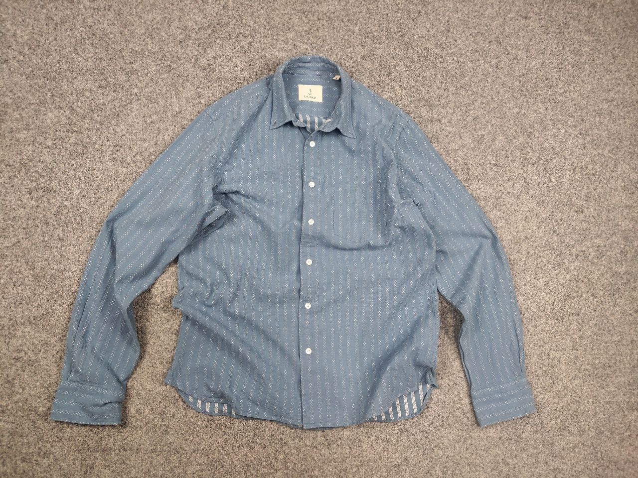 La Paz La Paz Design Casual Blue Pattern button Long sleeve Shirt Size US M / EU 48-50 / 2 - 8 Thumbnail