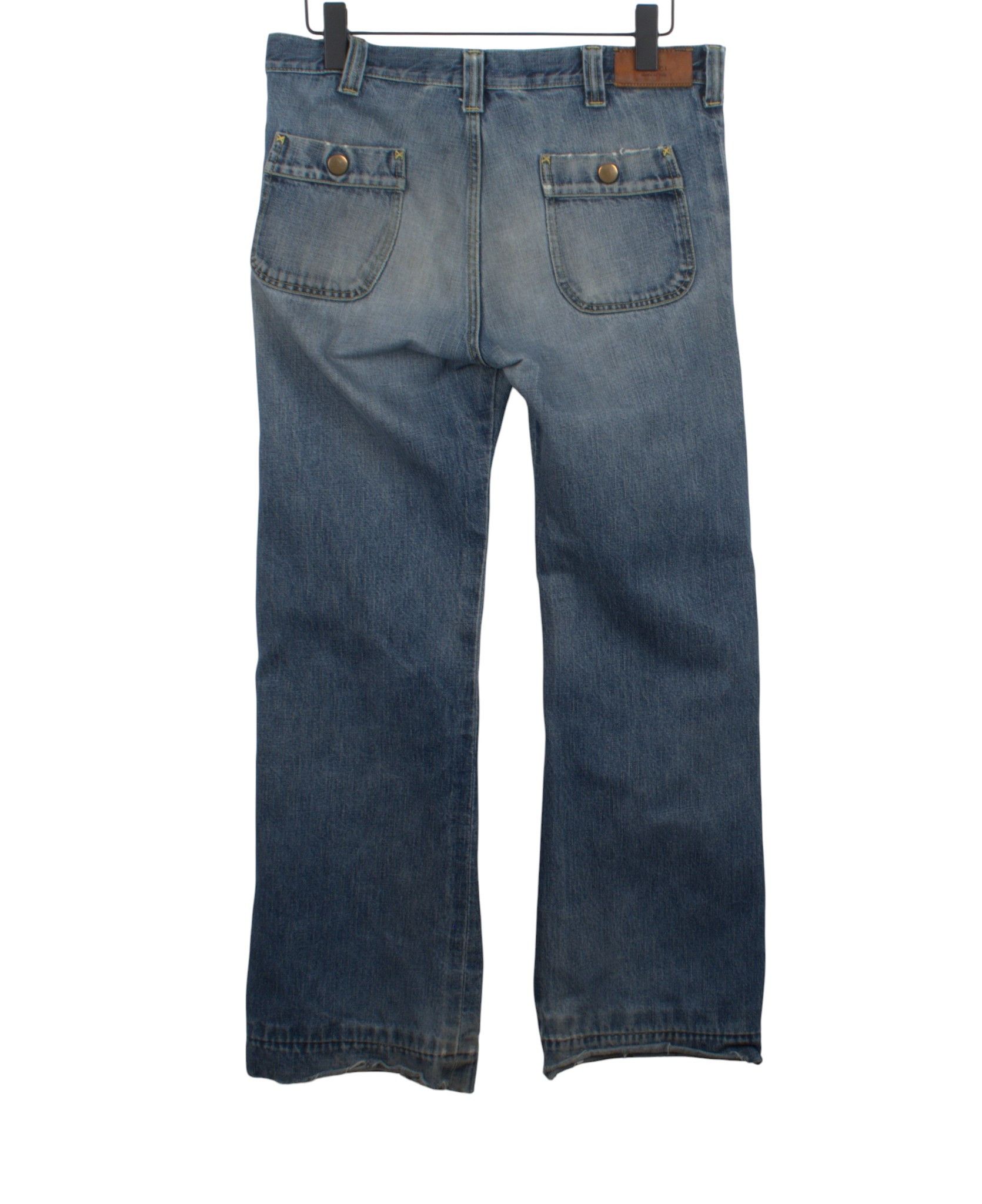 Gucci Vintage Gucci Men Jeans wide leg flare distressed 48, S2015 Size US 32 / EU 48 - 2 Thumbnail