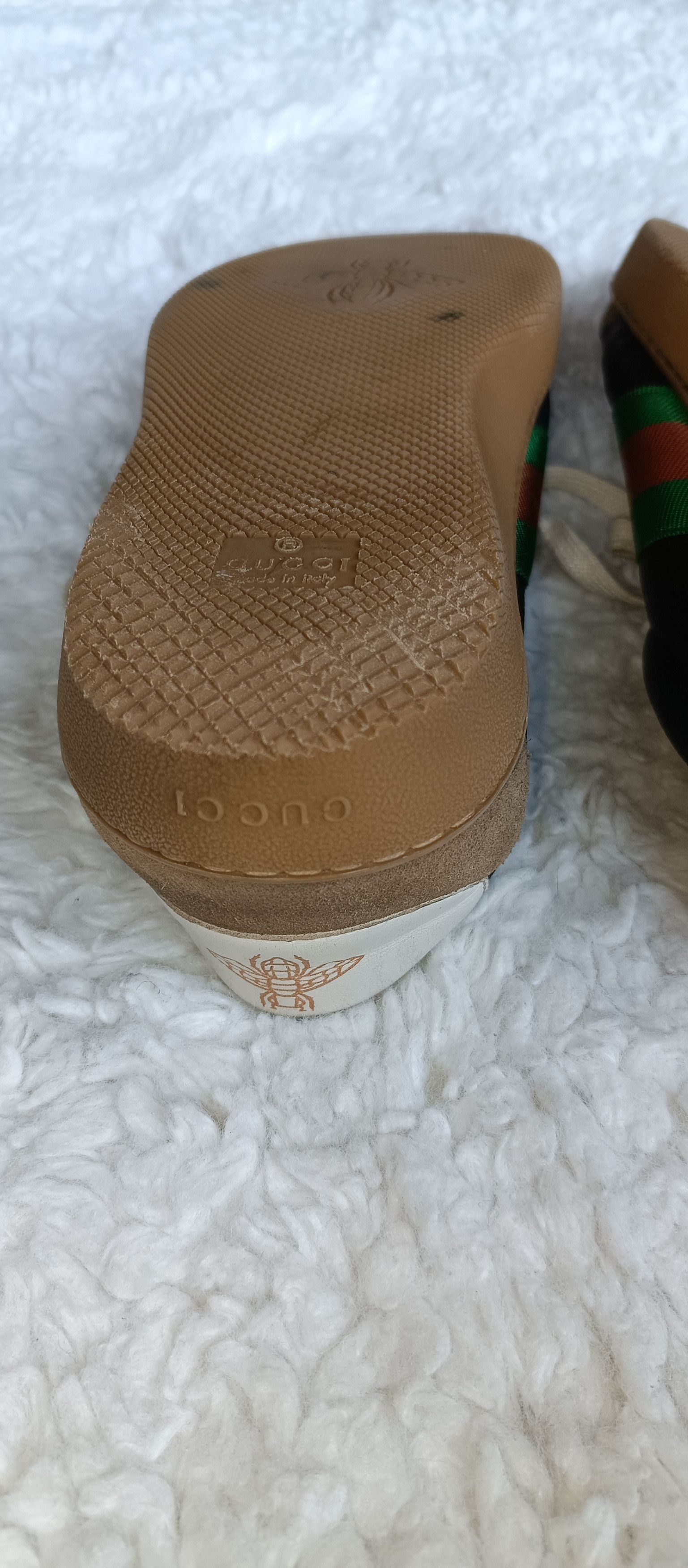 Gucci Gucci Web G74 GG Monogram Sneaker Black Leather 7.5 US/41EUR Size US 7.5 / EU 40-41 - 8 Thumbnail