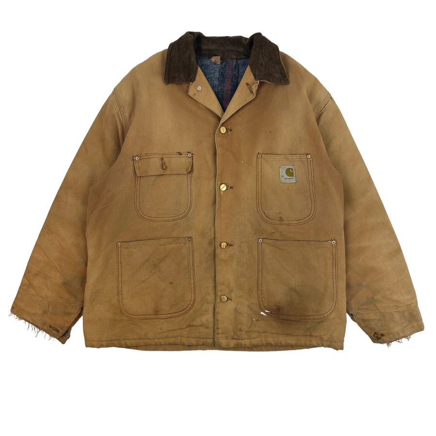 image of Vintage Carhartt Work Jacket Dark Tan, Men's (Size XL)