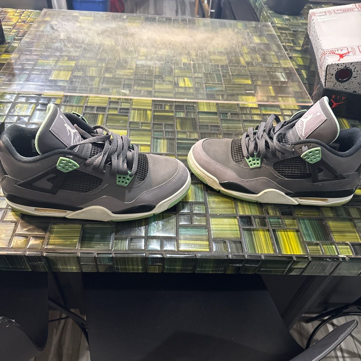 Jordan Brand Green Glow 4s Size US 10.5 / EU 43-44 - 1 Thumbnail