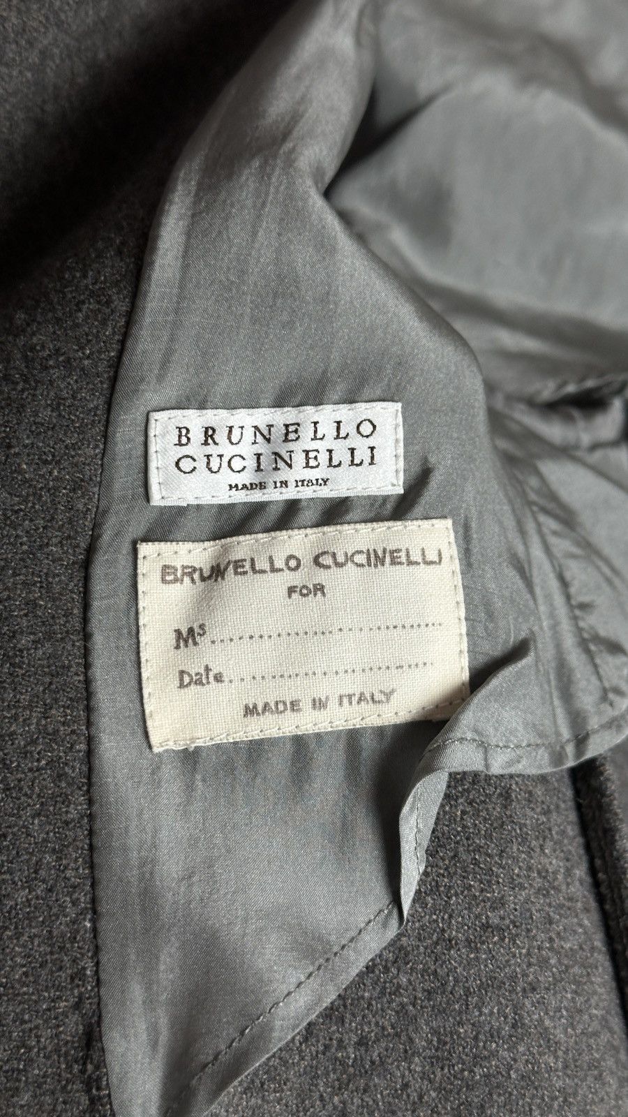 Brunello Cucinelli Brunello Cucinelli Wool Cashmere Coat Size M / US 6-8 / IT 42-44 - 10 Thumbnail