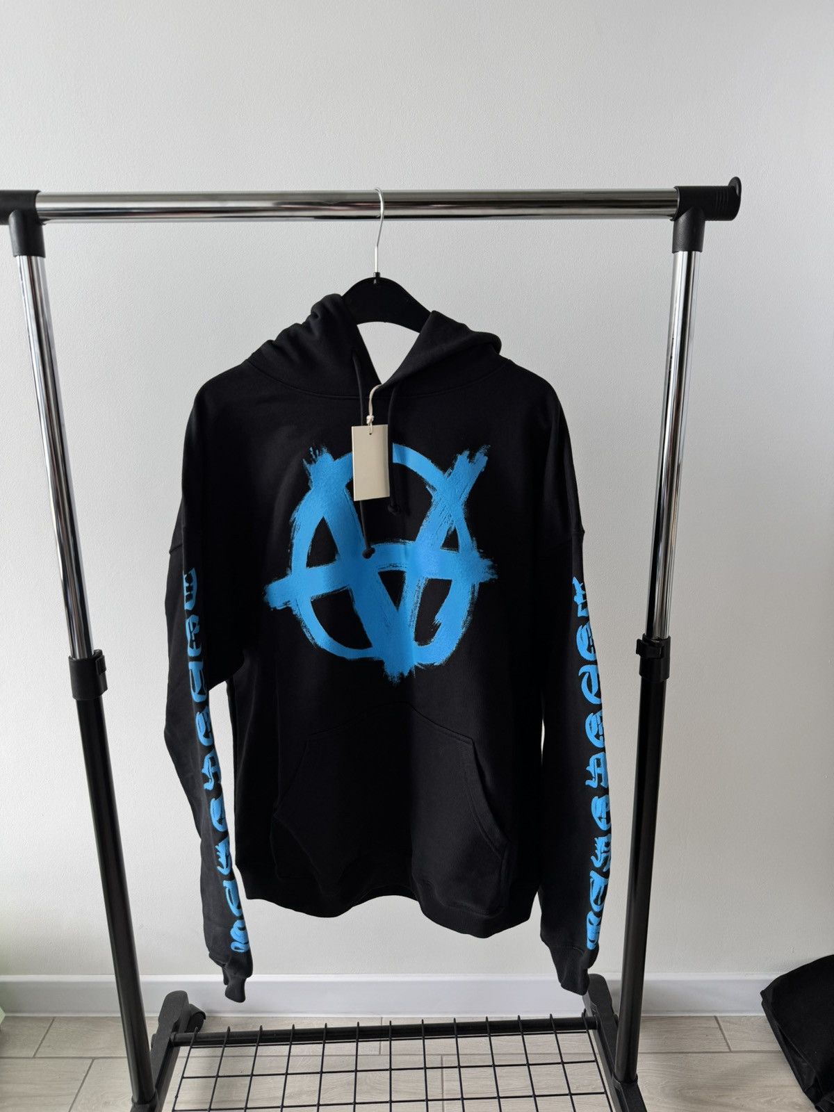 image of Vetements Anarchy Hoodie in Black, Women's (Size XS)