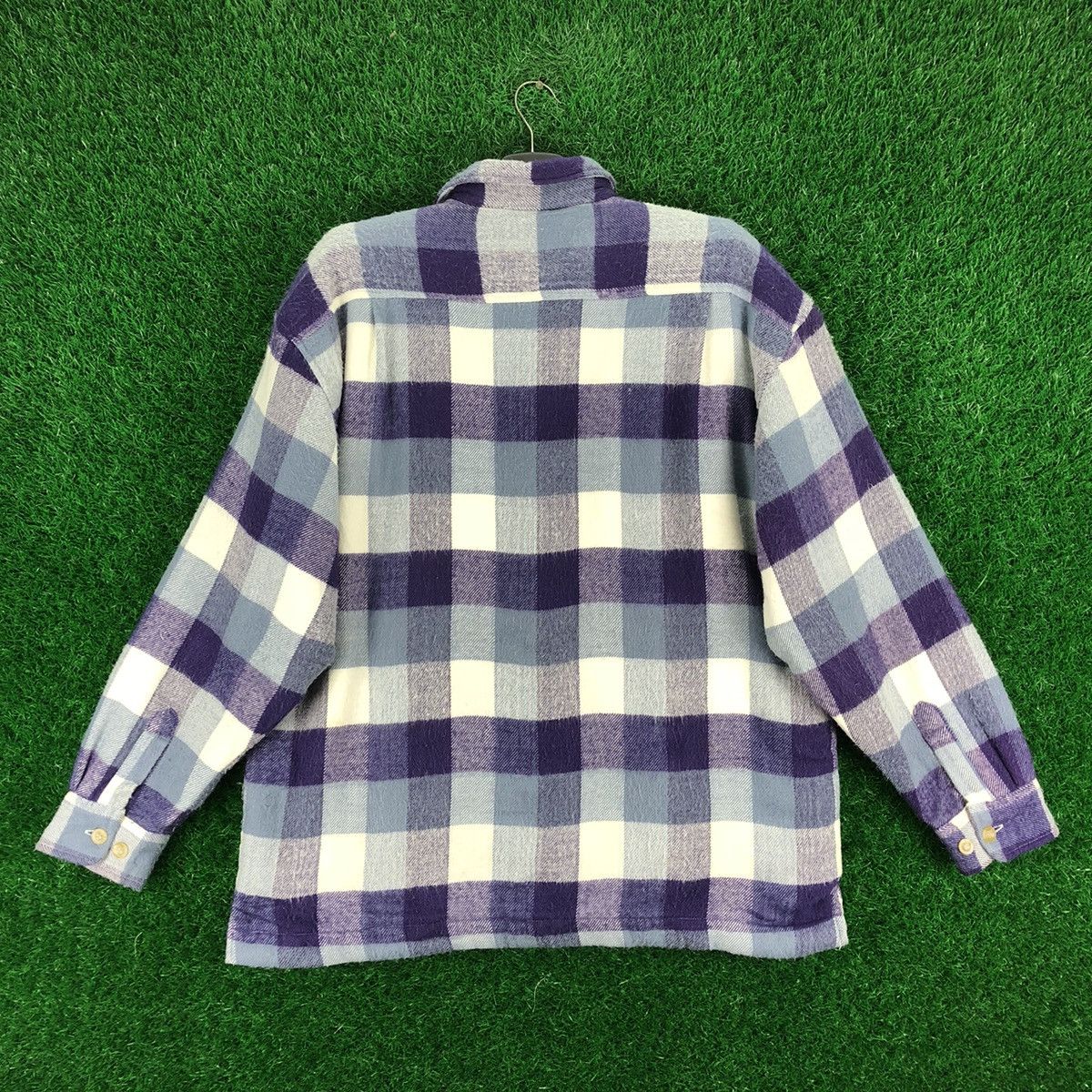 Flannel × Japanese Brand × Vintage Vintage 80's Flannel Jacket Sherpa Lining by Trimmer Craft Size US XL / EU 56 / 4 - 4 Thumbnail
