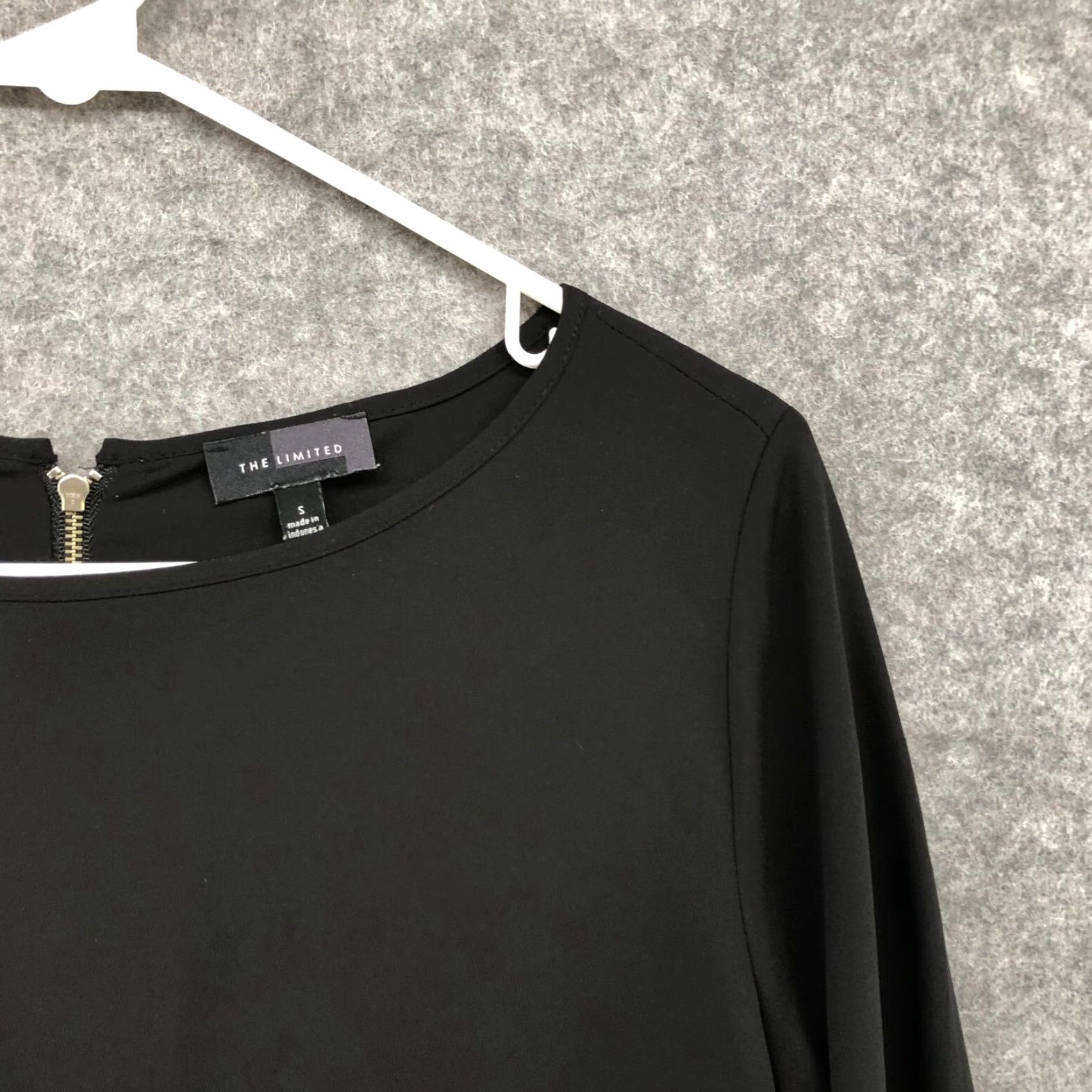 Vintage The Limited Blouse Womens S Black Chiffon Tiered Long Sleeve Tunic Formal Size S / US 4 / IT 40 - 7 Thumbnail