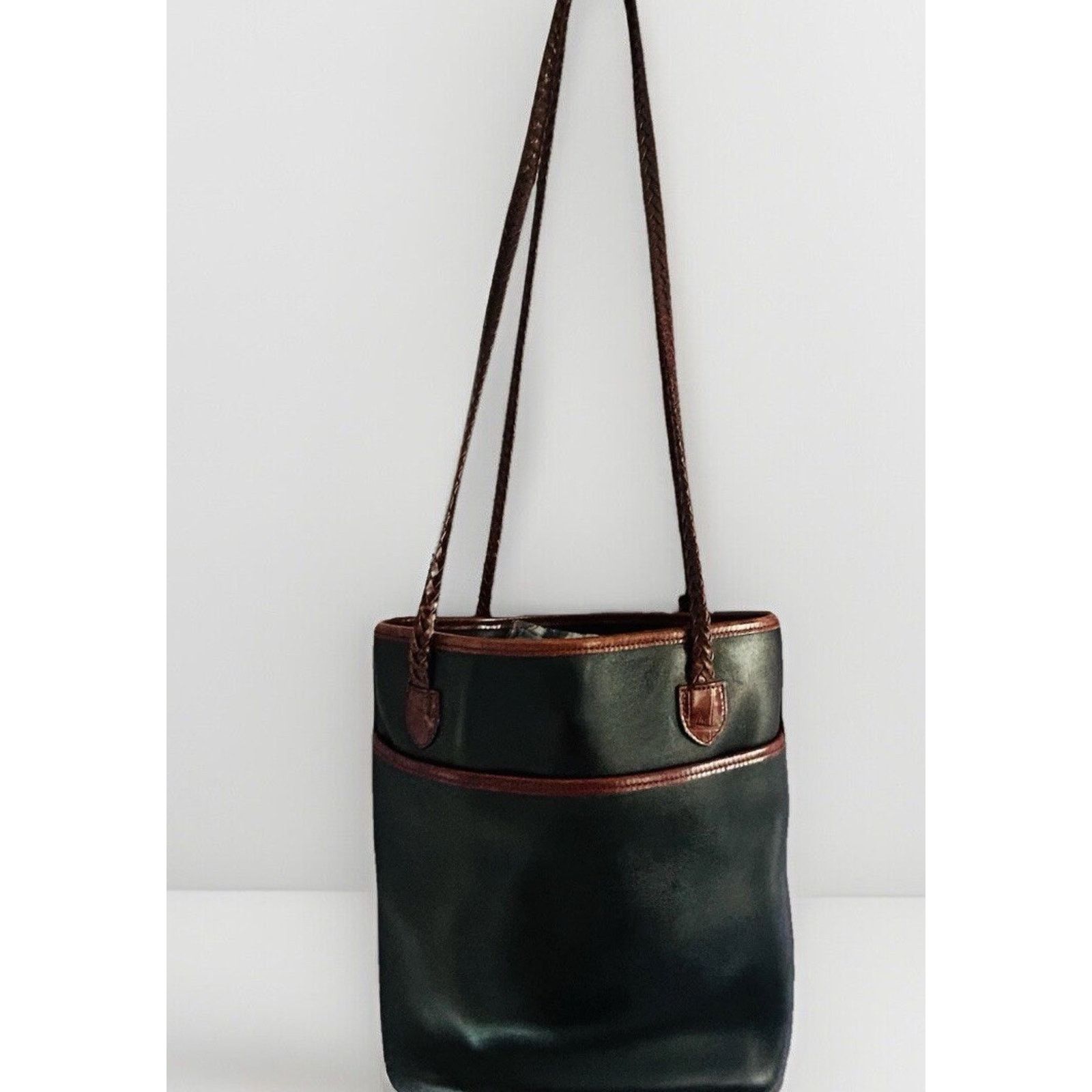Brighton Vintage Brighton Black Leather Caroline Bag Purse Hearts Size ONE SIZE - 3 Thumbnail