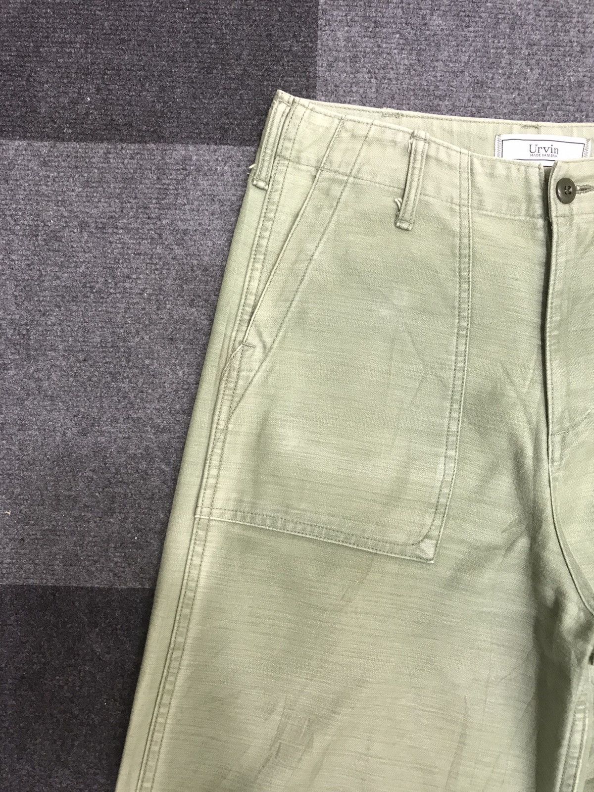 Japan Blue Urvin Japan Blue Wide OG107 Fatigue Sunfaded Baker Pant F222 Size US 28 / EU 44 - 3 Thumbnail