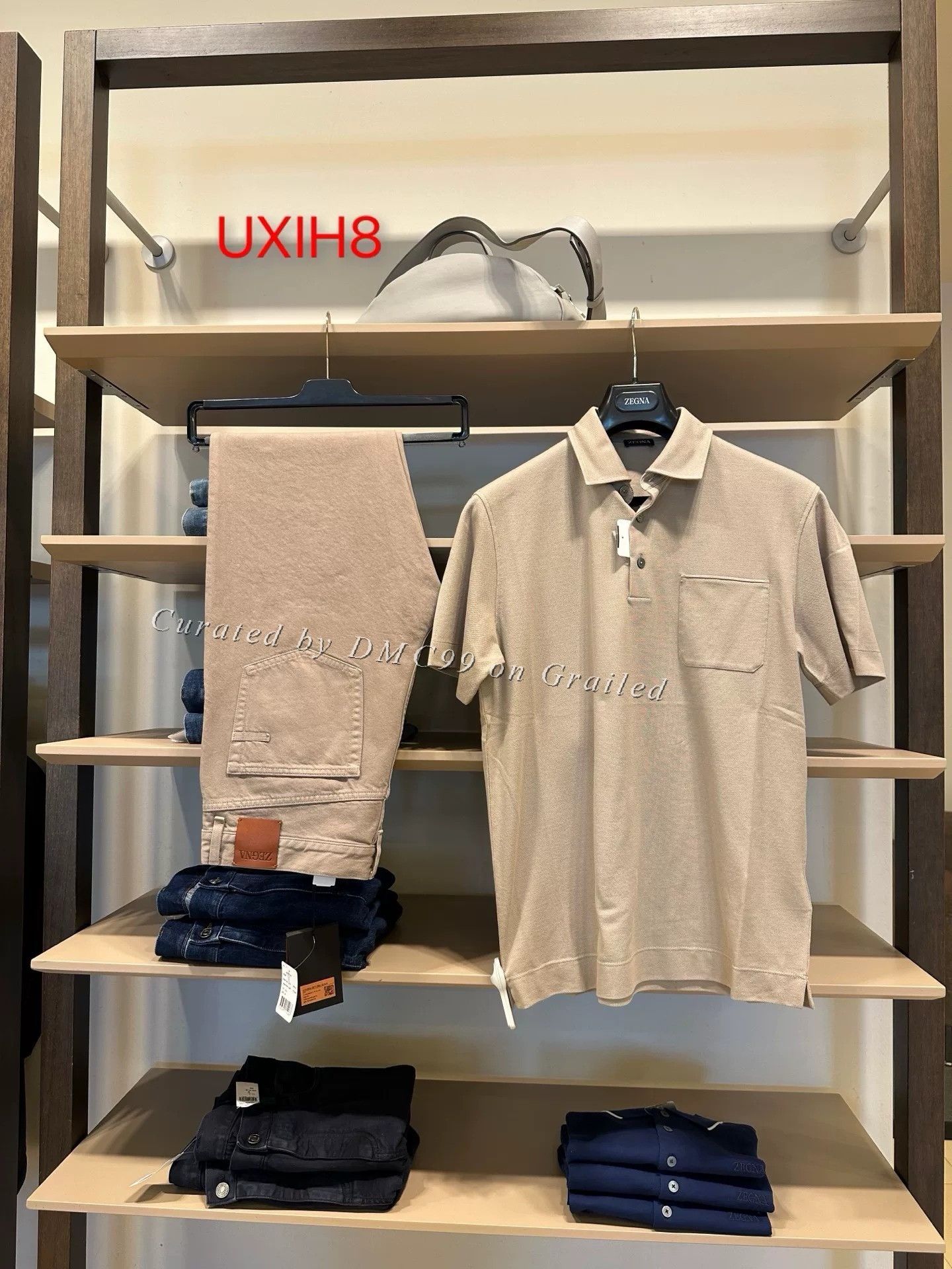 Ermenegildo Zegna Zegna Beige Men’s Polo Shirt Size US M / EU 48-50 / 2 - 1 Thumbnail