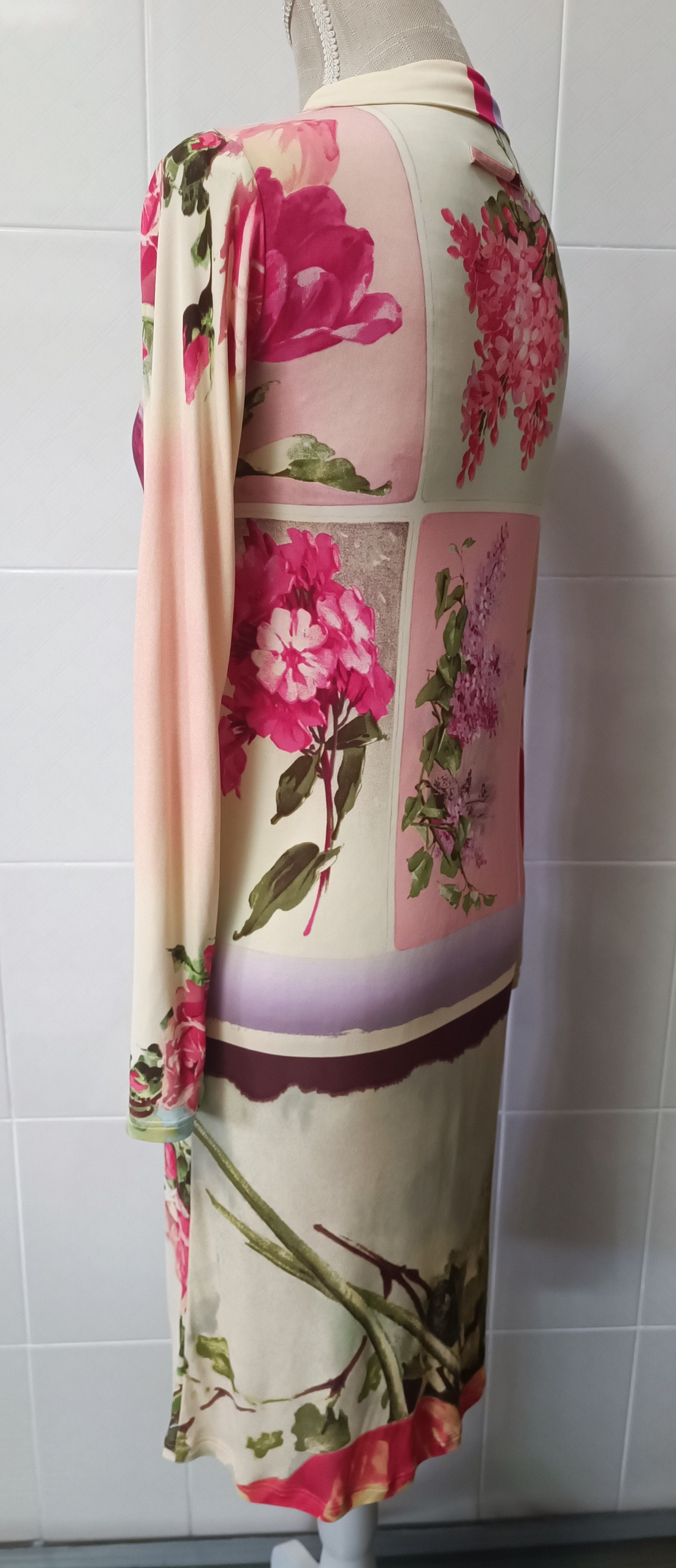 Jean Paul Gaultier Spring 2001 - Floral midi dress Size M / US 6-8 / IT 42-44 - 17 Thumbnail