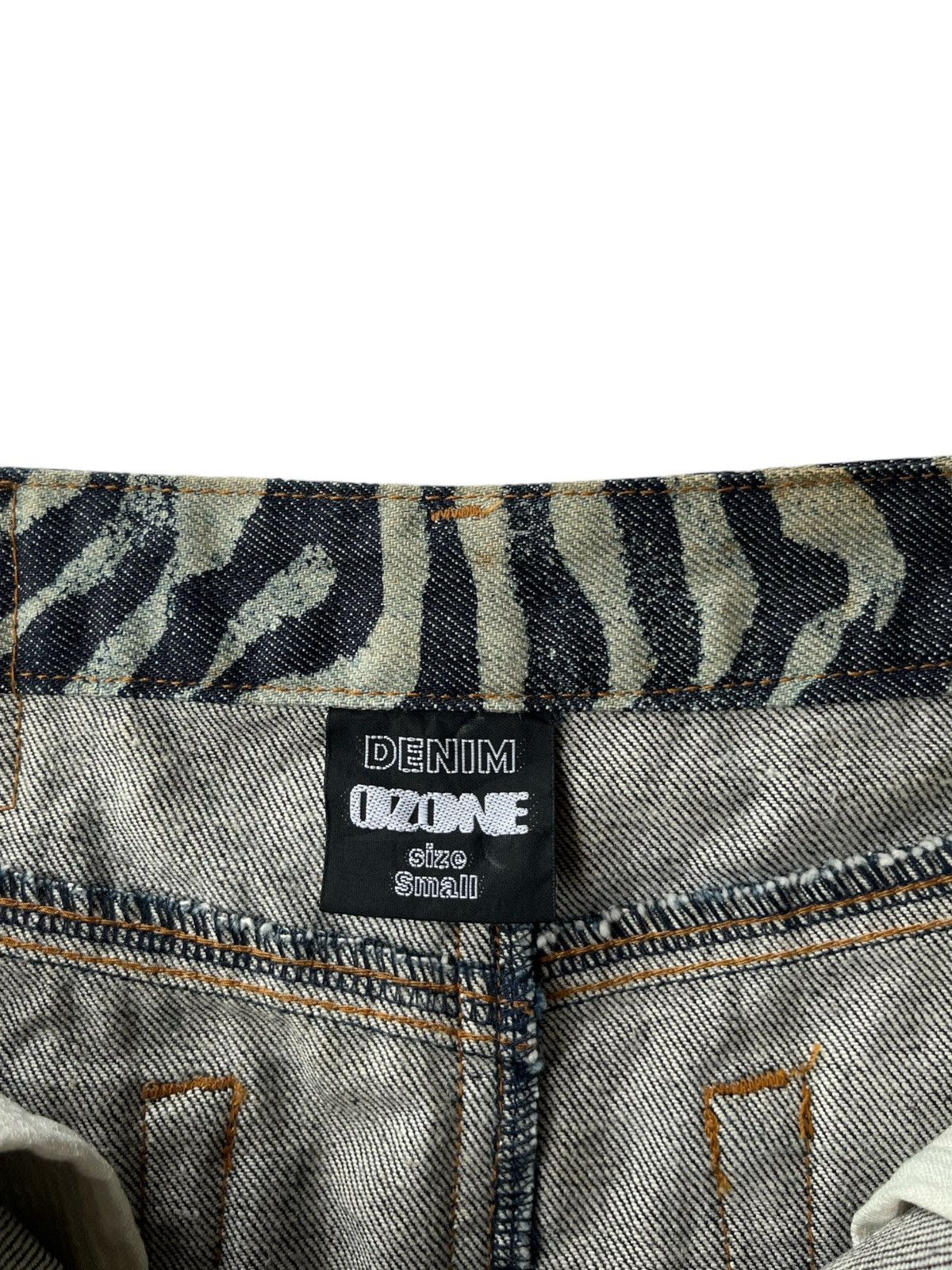 Hysteric Glamour RARE‼️ Ozone Community Zebra Stripes Denim Skirt Size 29" - 8 Thumbnail