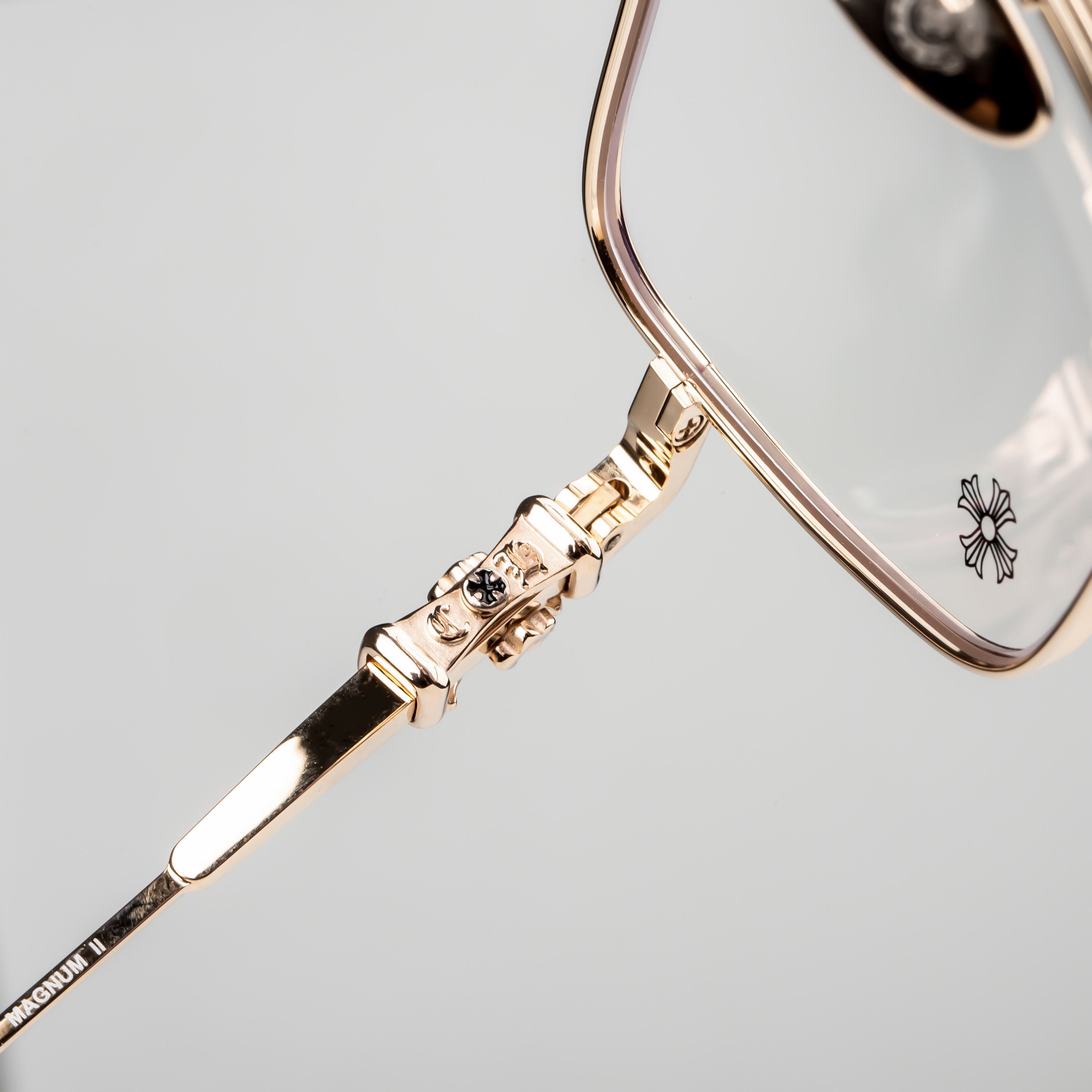 Chrome Hearts CHROME HEARTS MAGNUM II BORDELLO GOLD PLATED GLASSES Size ONE SIZE - 3 Thumbnail