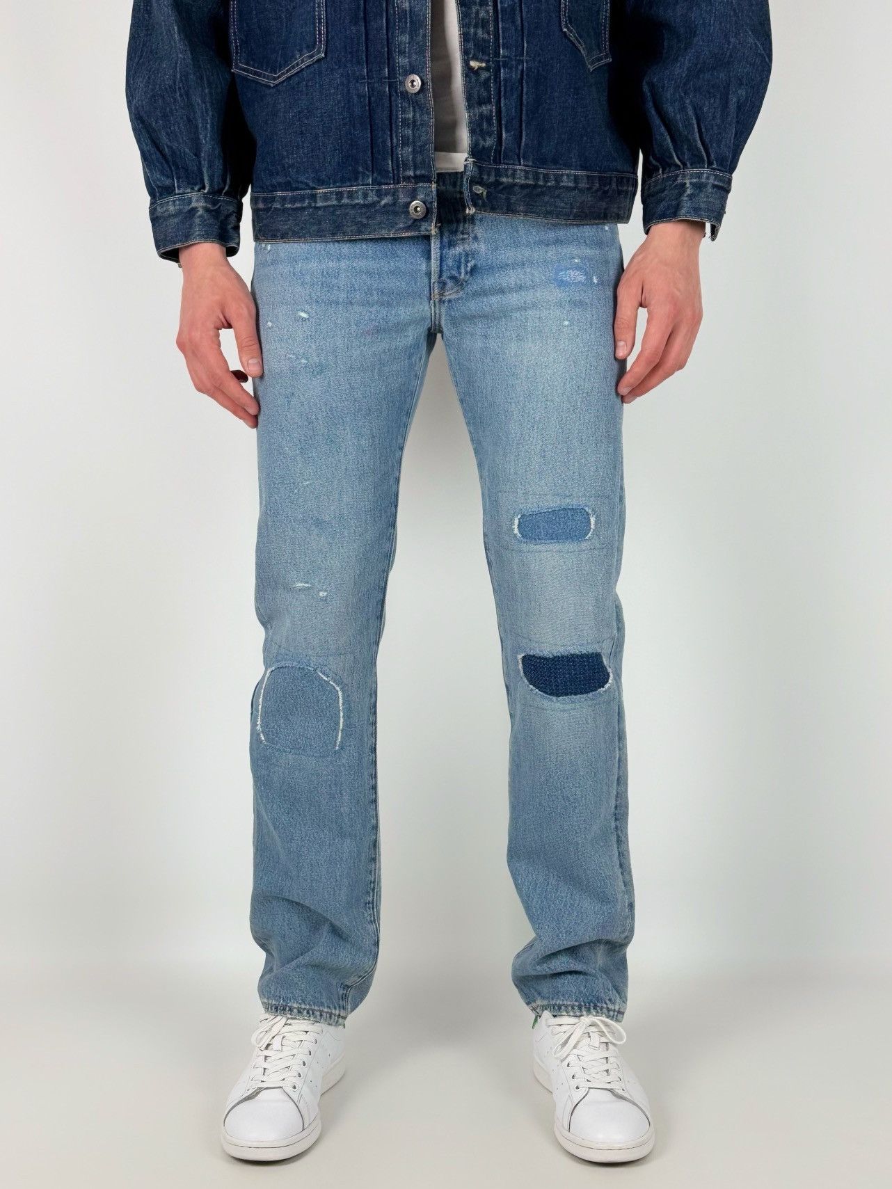 Levi's NWT Levi’s 501 150th Anniversary Repaired Washed Denim Jeans Size US 30 / EU 46 - 1 Thumbnail