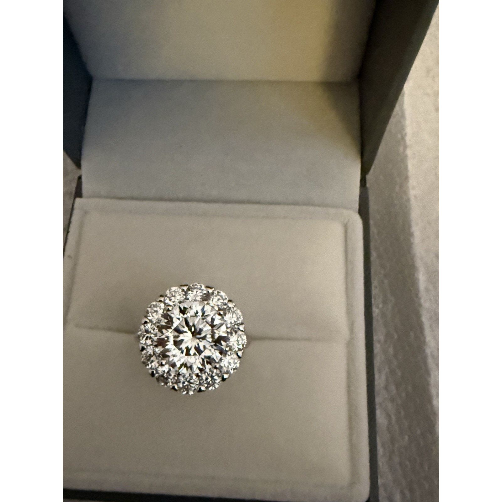 Other Lovely Moissanite 925S Silver Engagement Ring OneSize 5CTW Size ONE SIZE - 4 Thumbnail