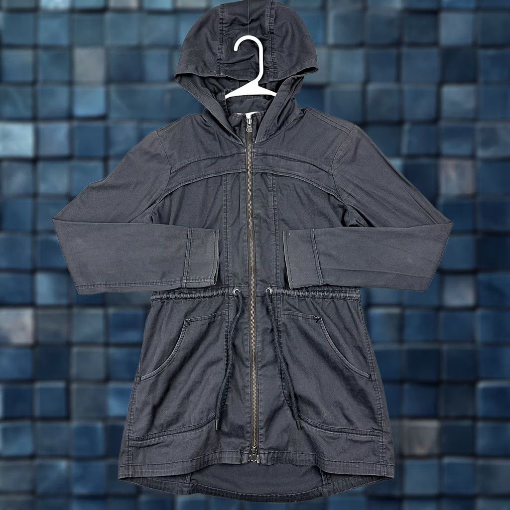 Athleta Athleta All Good Anorak Jacket Womens XS Gray Full Zip Hooded Pockets Size XS / US 0-2 / IT 36-38 - 1 Thumbnail