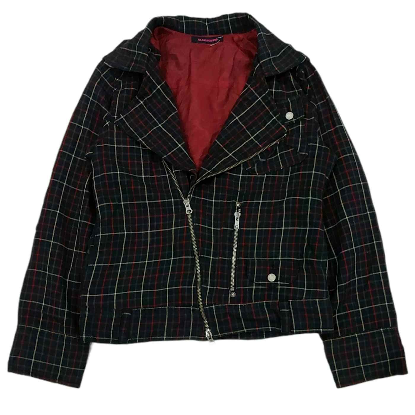 Japanese Brand Rare! Algonquins Punk Style Double Breasted Plaid Jacket Size M / US 6-8 / IT 42-44 - 1 Thumbnail