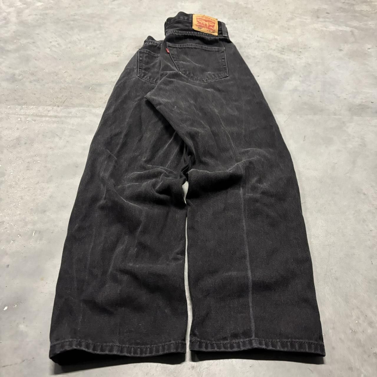Levi's × Vintage Crazy Vintage Y2K/2000s Grunge Black Levis Essential Denim Jeans! Size US 34 / EU 50 - 4 Thumbnail