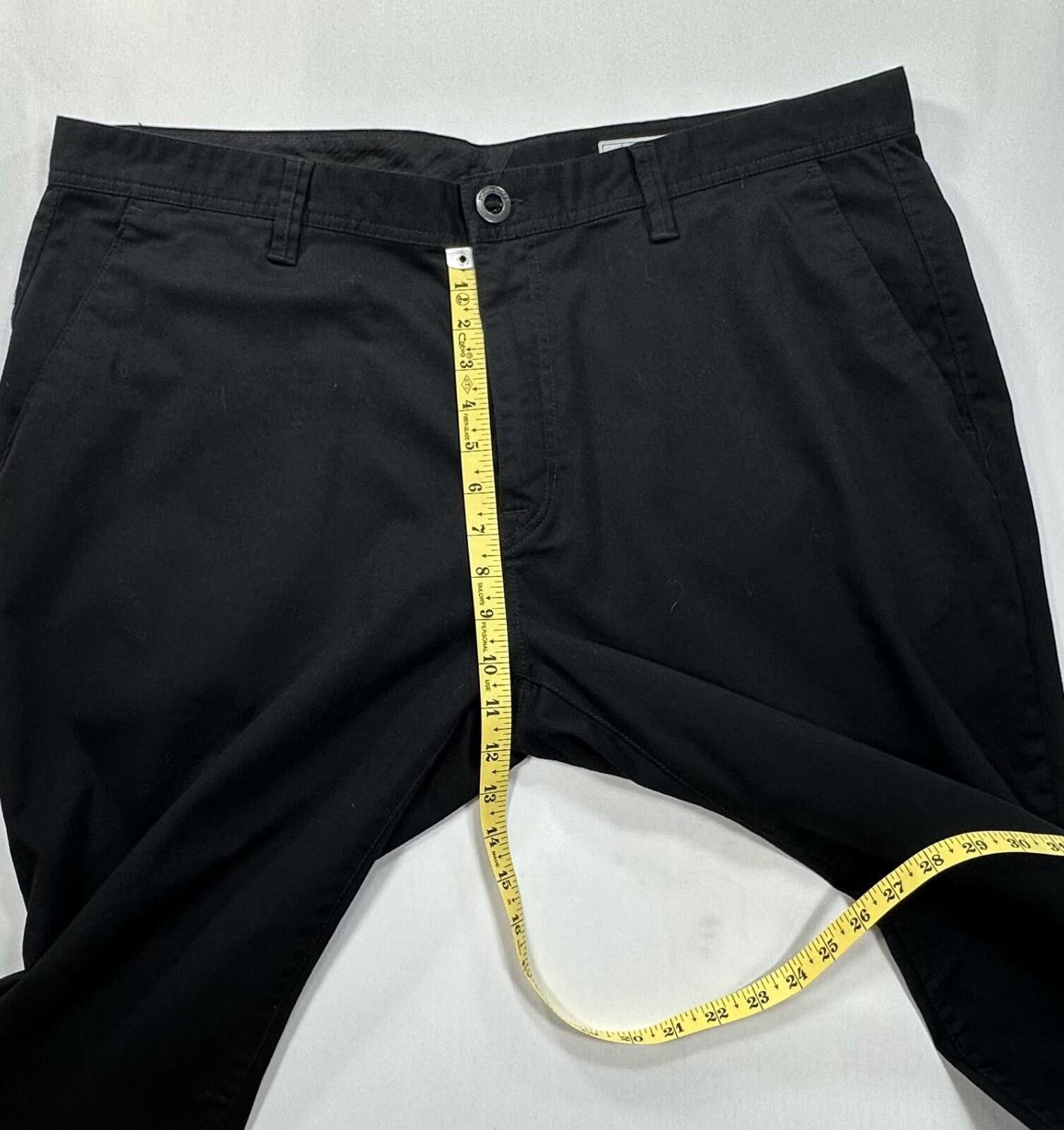 Volcom Volcom Flat Embroidered Cotton/Poly Chinos Black Mens 42/34 Size US 42 / EU 58 - 4 Thumbnail