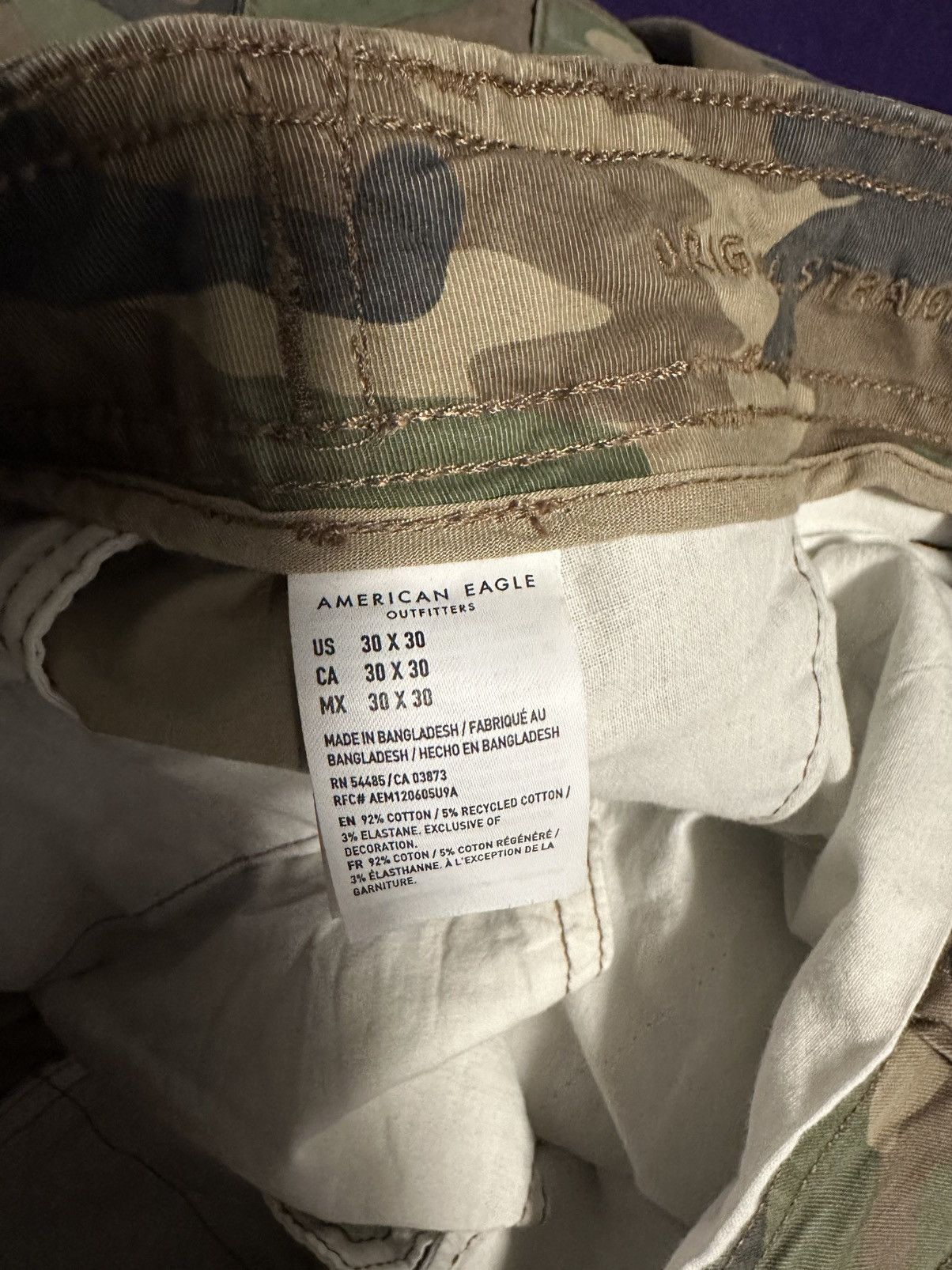 American Eagle Outfitters American Eagle Camo Cargos Size US 30 / EU 46 - 5 Thumbnail