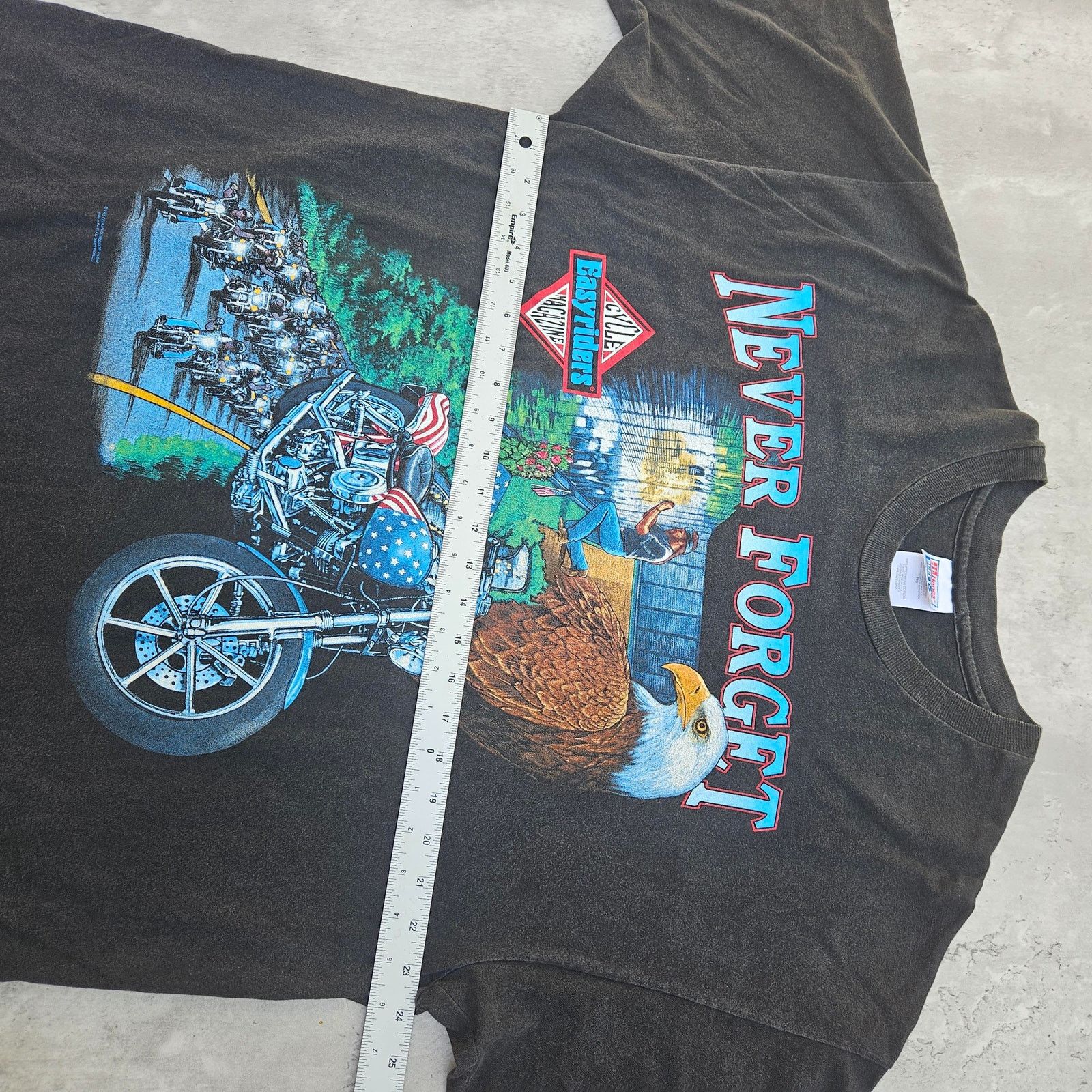 Hanes Vintage 90's Easyriders Magazine Hollywood T Shirt XXL Size US XXL / EU 58 / 5 - 5 Thumbnail