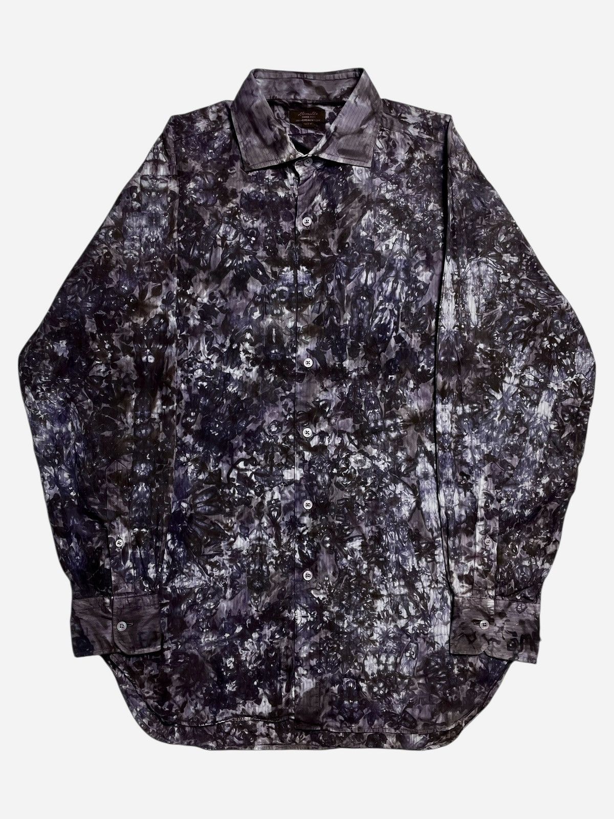 Issey Miyake Hamilton - Pattern Flower Art Long Shirt Size US L / EU 52-54 / 3 - 2 Thumbnail