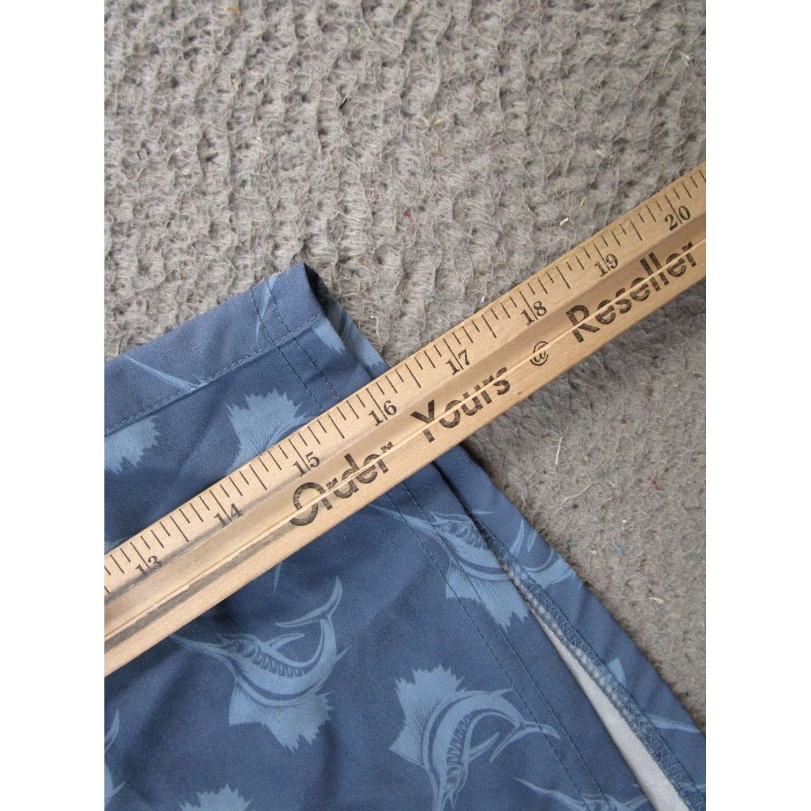 Vintage LRD Performance Swim Shorts Mens Size L Blue Marlin Lined Drawstring Beach Dad Size US 33 - 5 Thumbnail