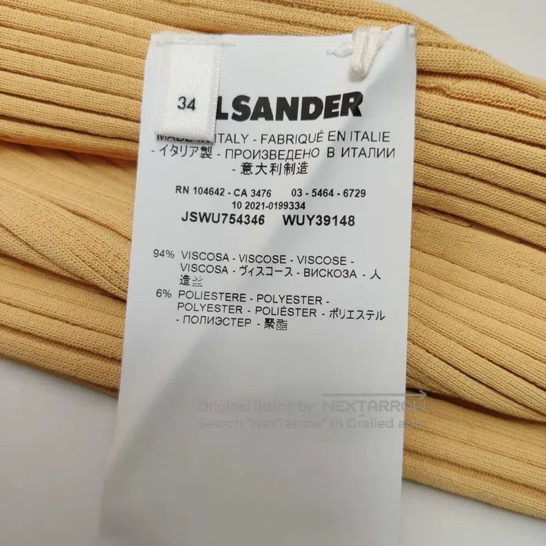 Jil Sander Jil sander size 34 Solid color V-neck sweater Size M / US 6-8 / IT 42-44 - 5 Thumbnail