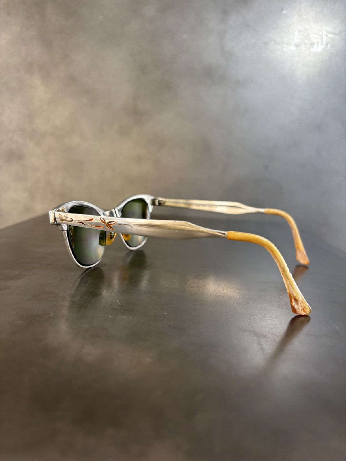 Vintage 1960s ArtCraft Sunglasses True Vintage Aluminum Frame Chrome Size ONE SIZE - 7 Thumbnail