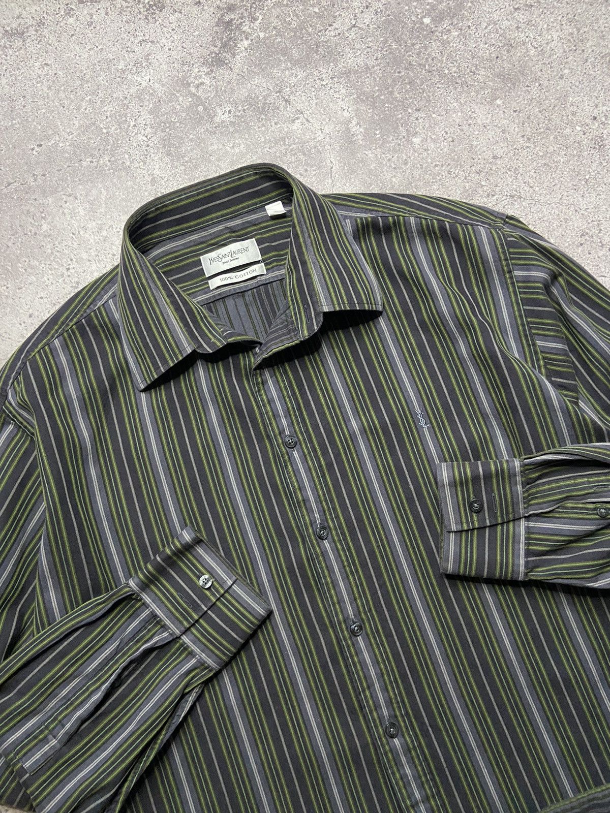 Yves Saint Laurent Vintage YSL shirt Yves Saint Laurent Oxford Size US XL / EU 56 / 4 - 2 Thumbnail