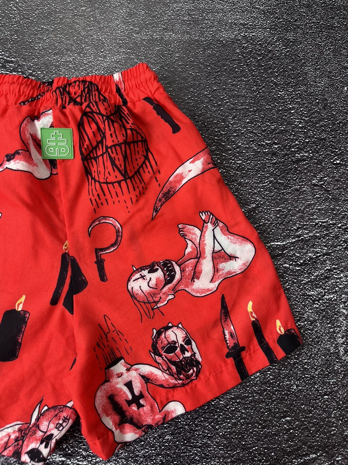 Drop Dead Clothing Rare Drop Dead Monster Devil Kids Swim Shorts Size S Size US 30 / EU 46 - 7 Thumbnail