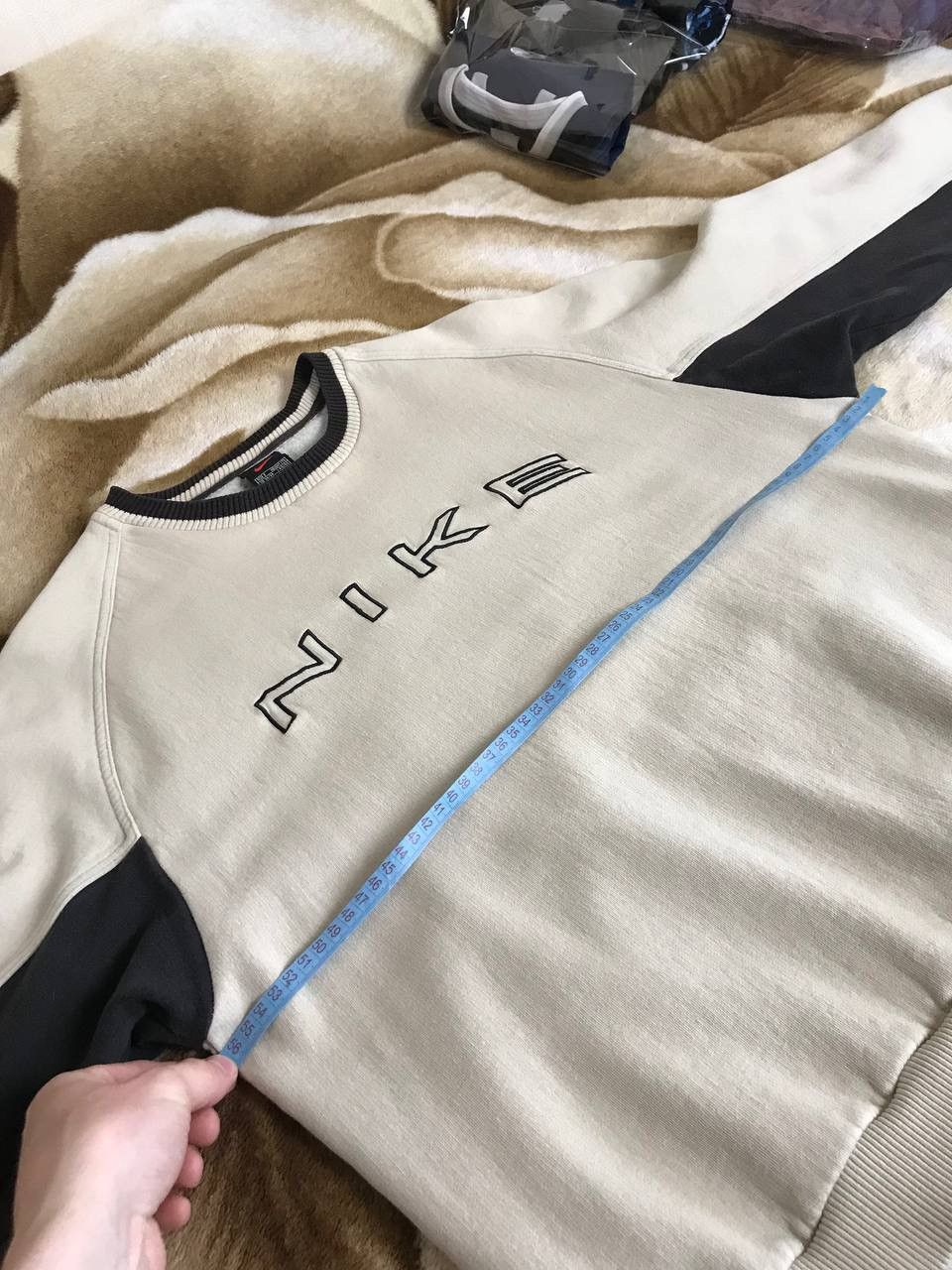 Nike × Vintage 🍪 90s Rare Swoosh Nike Sweatshirt Spellout Baggy Oversize Size US S / EU 44-46 / 1 - 11 Thumbnail