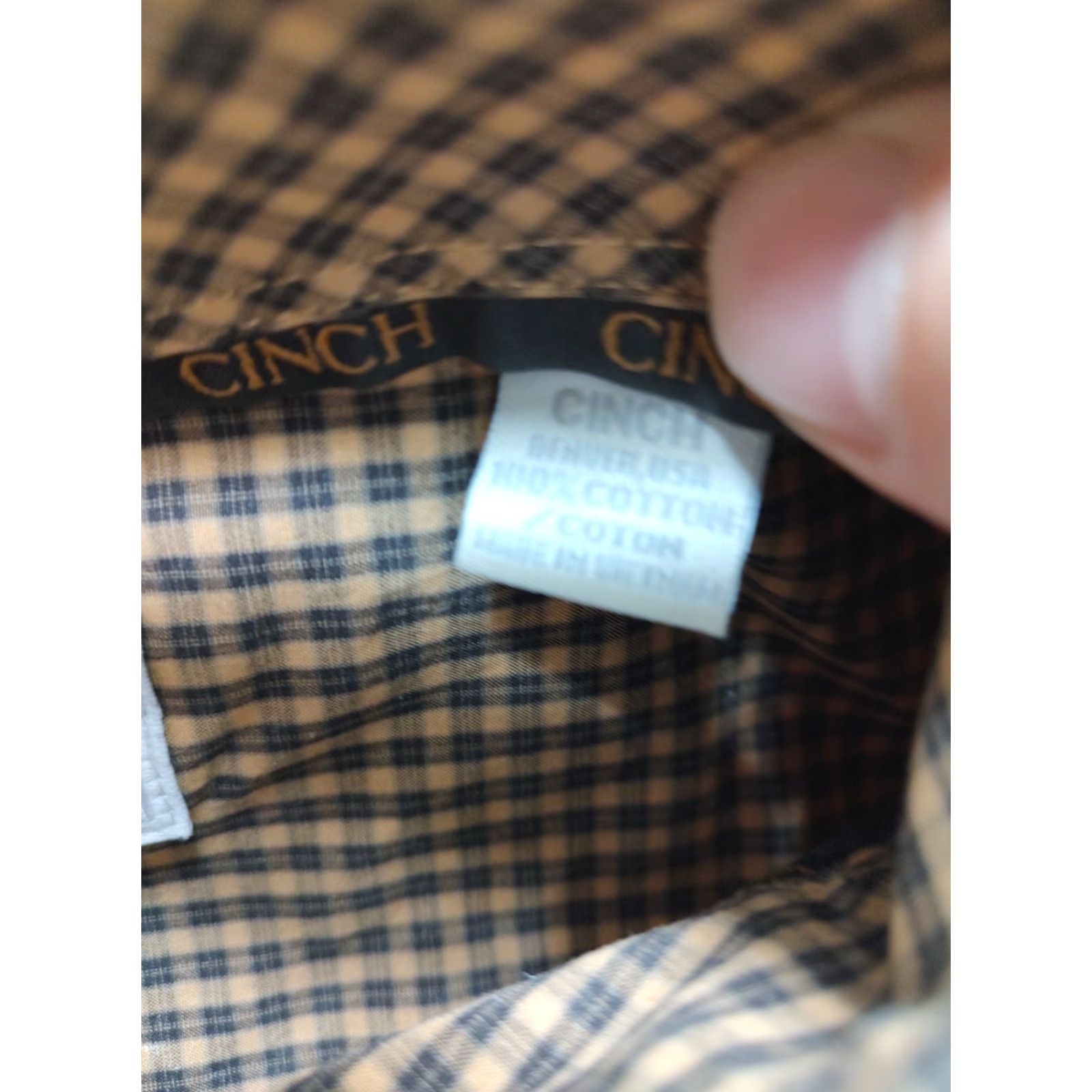 Vintage Cinch Shirt Brown Mens XL Plaid Western Cowboy Pocket Button-Down 52 in Chest Casual Button-Up Shirt Men Size US XL / EU 56 / 4 - 6 Thumbnail