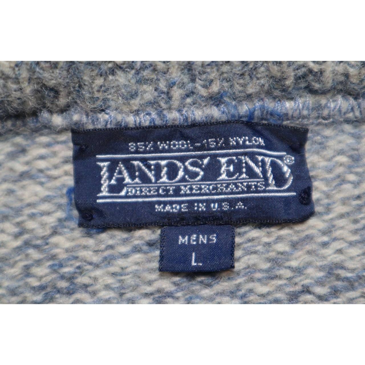 Lands' End Lands End Vintage Wool Blend Sweater Crewneck Pullover USA Size US L / EU 52-54 / 3 - 3 Thumbnail