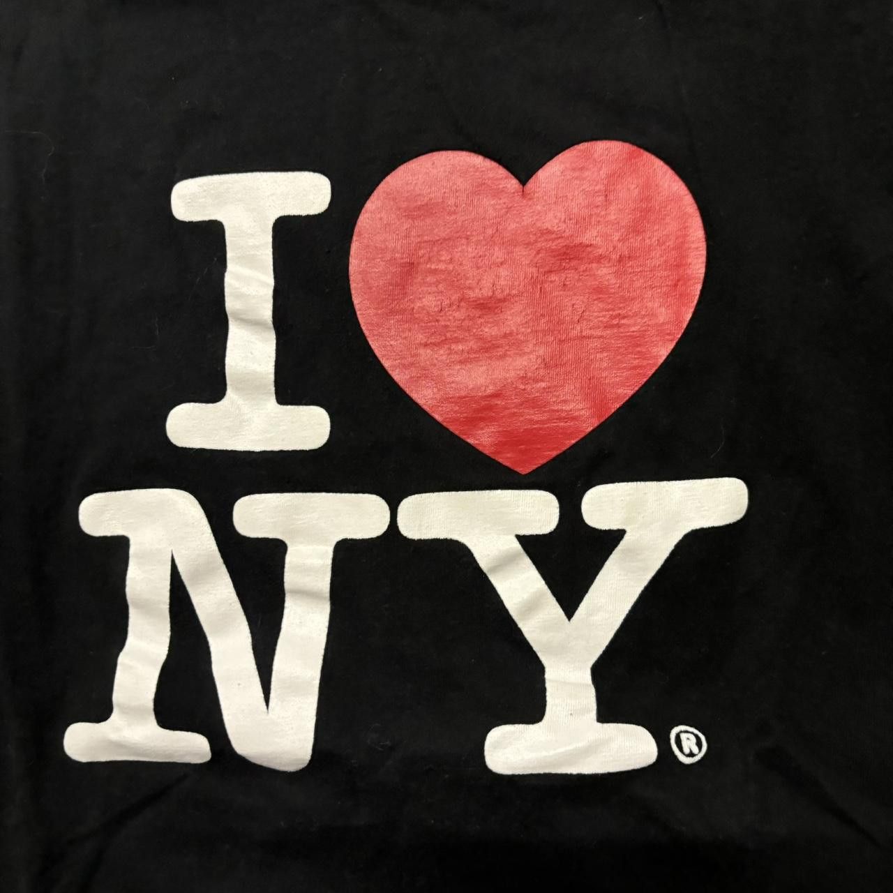 I Love NY × Vintage Crazy Vintage Y2K/2000s Grunge “I Love NY” Scene Skater Graphic Tee! Size US M / EU 48-50 / 2 - 3 Thumbnail
