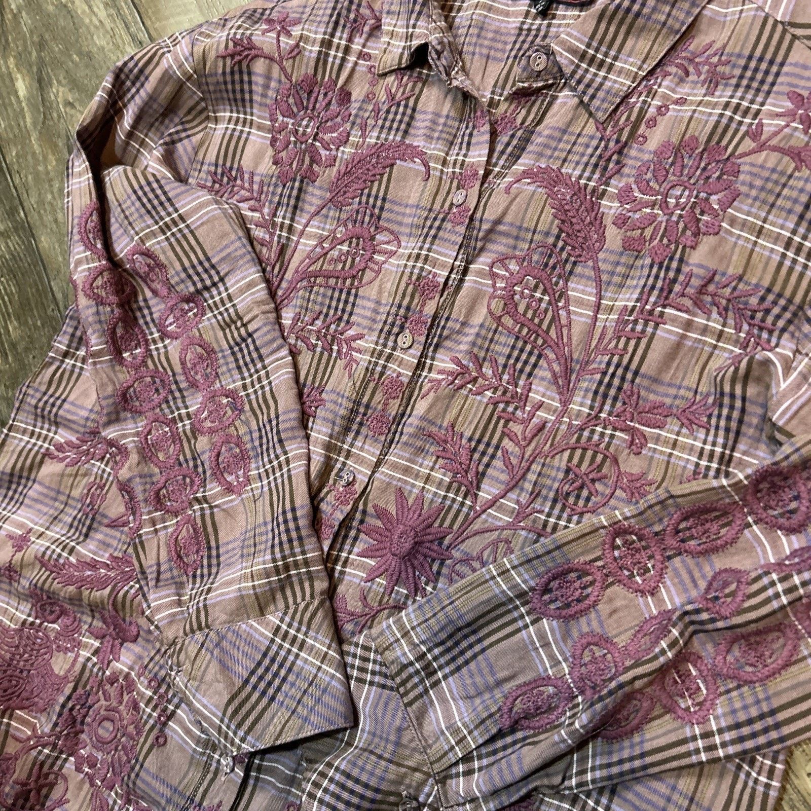 Johnny Was Johnny Was Workshop Cottage Boho Button Up Women S Size S / US 4 / IT 40 - 3 Thumbnail